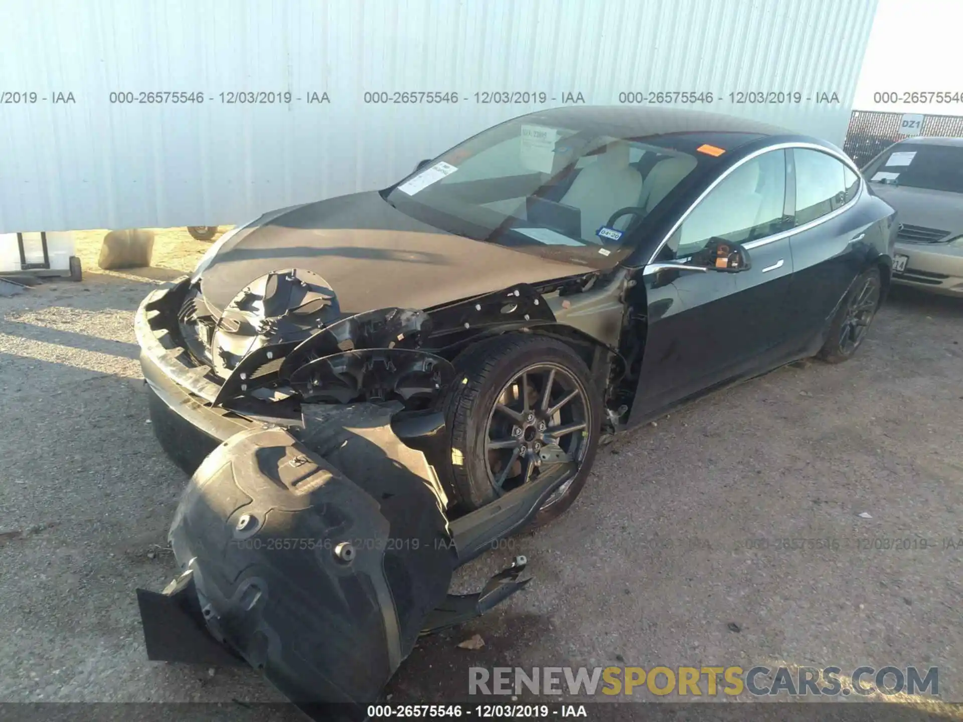 2 Photograph of a damaged car 5YJ3E1EA8KF327160 TESLA MODEL 3 2019