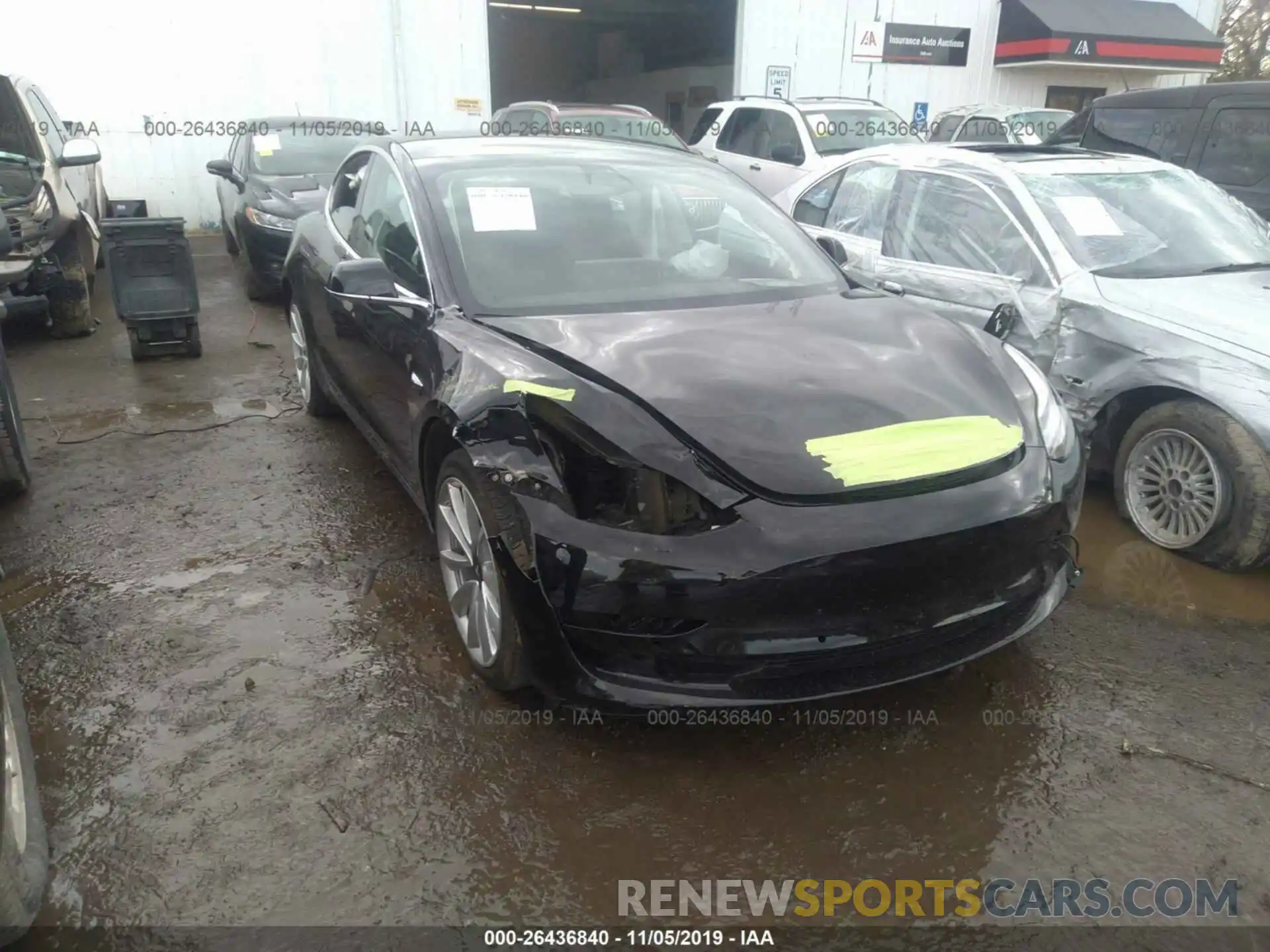 1 Photograph of a damaged car 5YJ3E1EA8KF331788 TESLA MODEL 3 2019