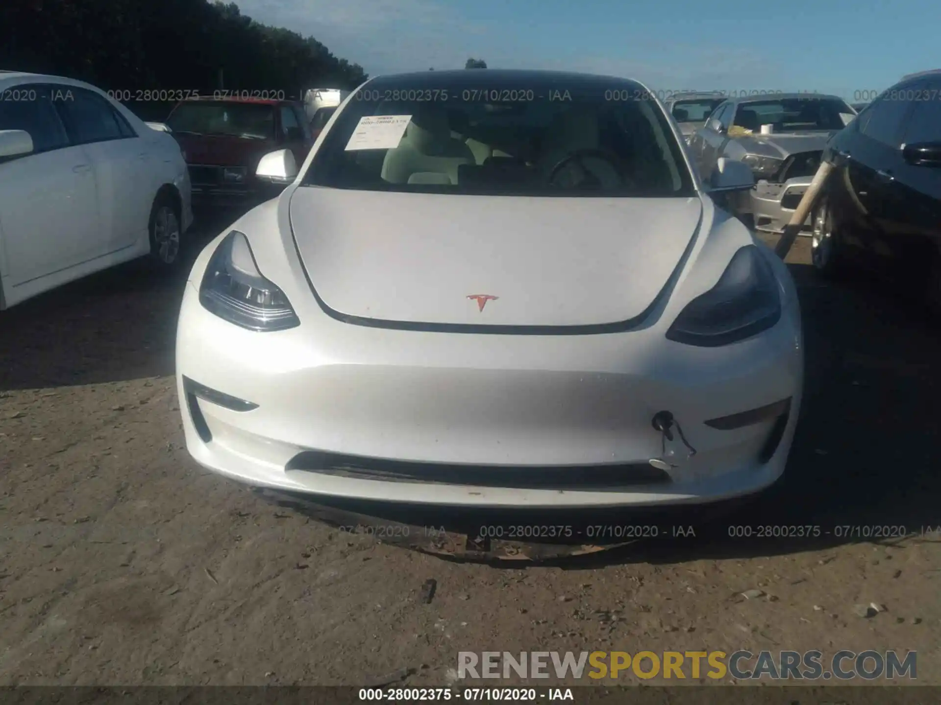 6 Photograph of a damaged car 5YJ3E1EA8KF332522 TESLA MODEL 3 2019