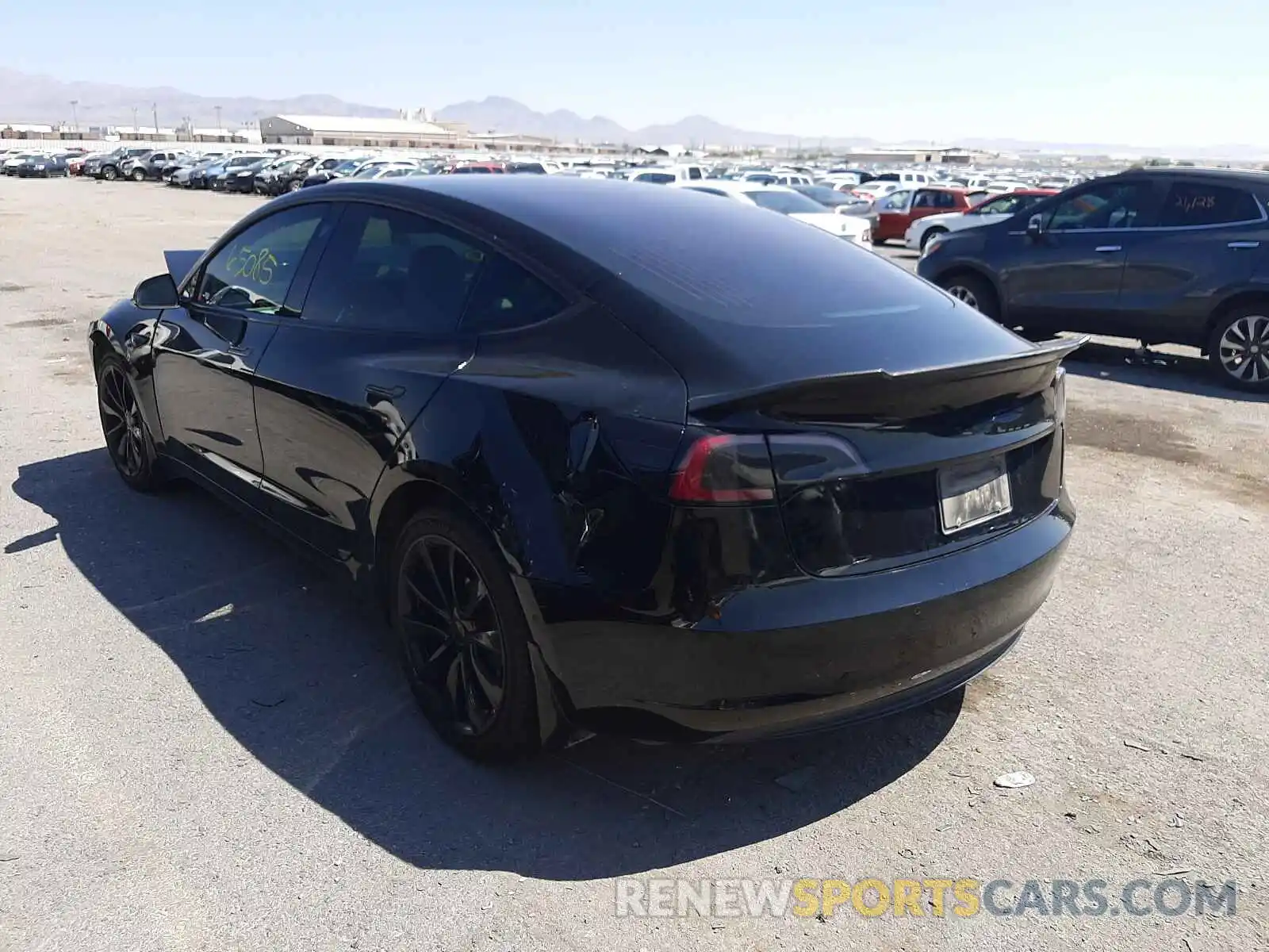 3 Photograph of a damaged car 5YJ3E1EA8KF332844 TESLA MODEL 3 2019