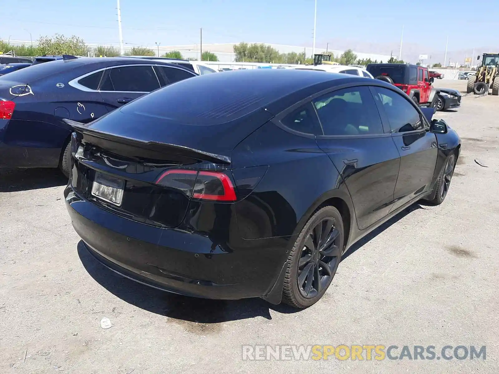 4 Photograph of a damaged car 5YJ3E1EA8KF332844 TESLA MODEL 3 2019