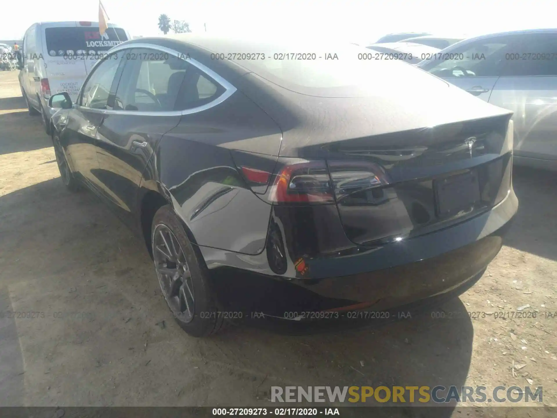 3 Photograph of a damaged car 5YJ3E1EA8KF361857 TESLA MODEL 3 2019