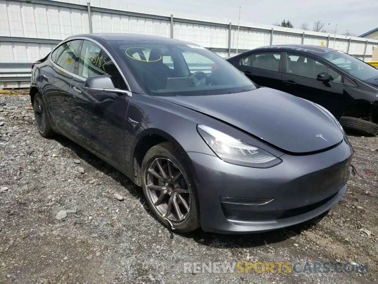 1 Photograph of a damaged car 5YJ3E1EA8KF362393 TESLA MODEL 3 2019