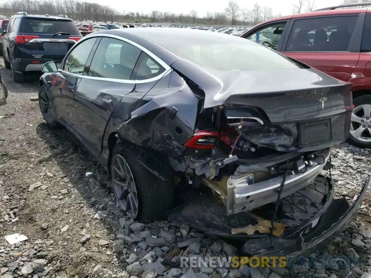 3 Photograph of a damaged car 5YJ3E1EA8KF362393 TESLA MODEL 3 2019