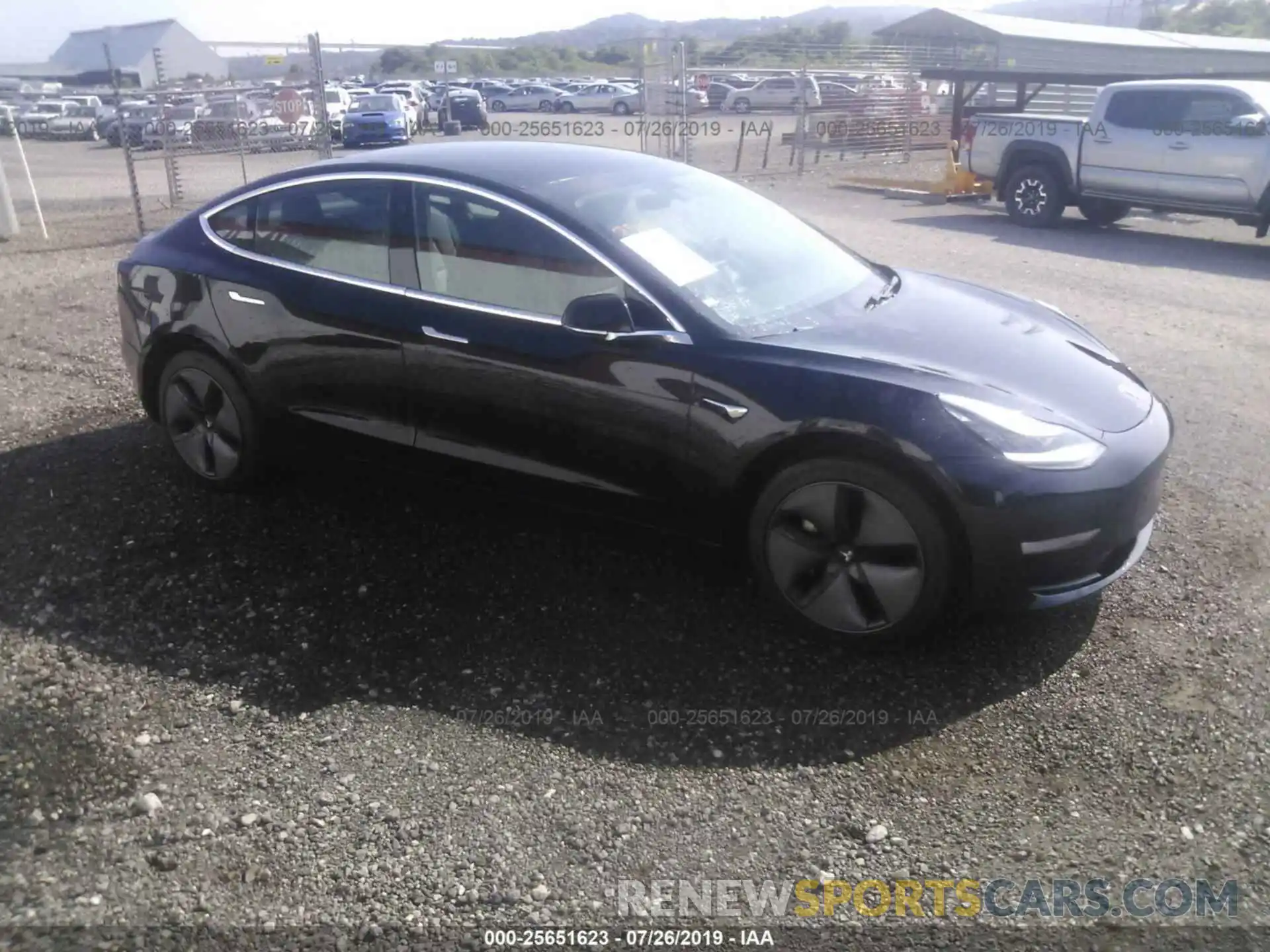 1 Photograph of a damaged car 5YJ3E1EA8KF394499 TESLA MODEL 3 2019