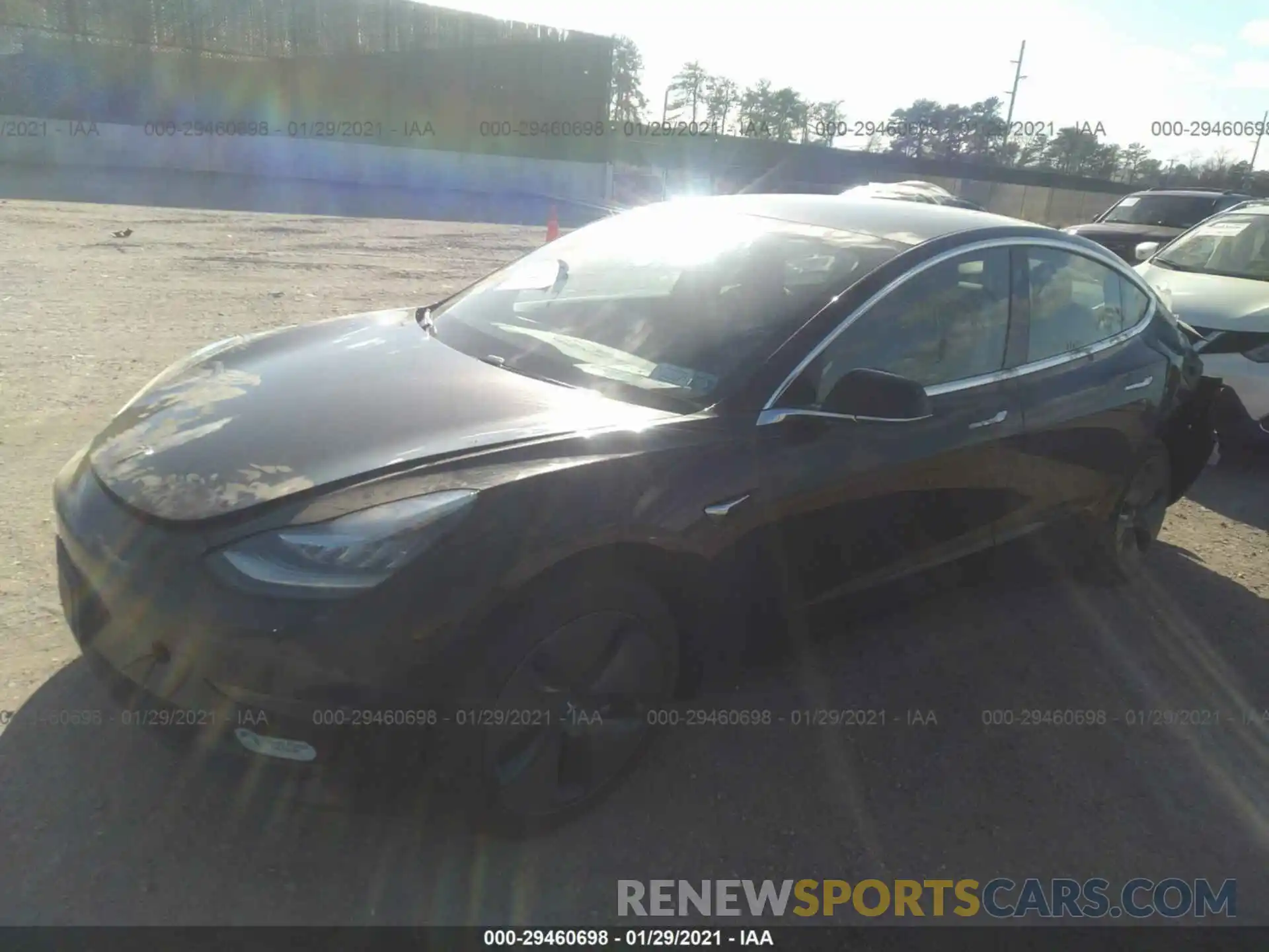 2 Photograph of a damaged car 5YJ3E1EA8KF394941 TESLA MODEL 3 2019