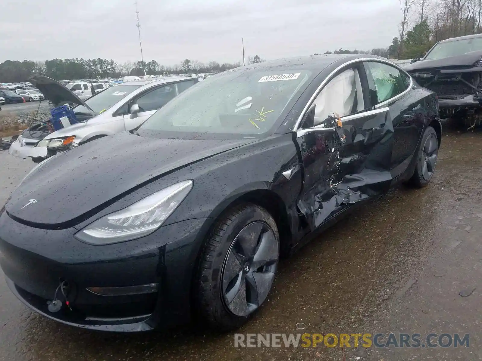 2 Фотография поврежденного автомобиля 5YJ3E1EA8KF395510 TESLA MODEL 3 2019