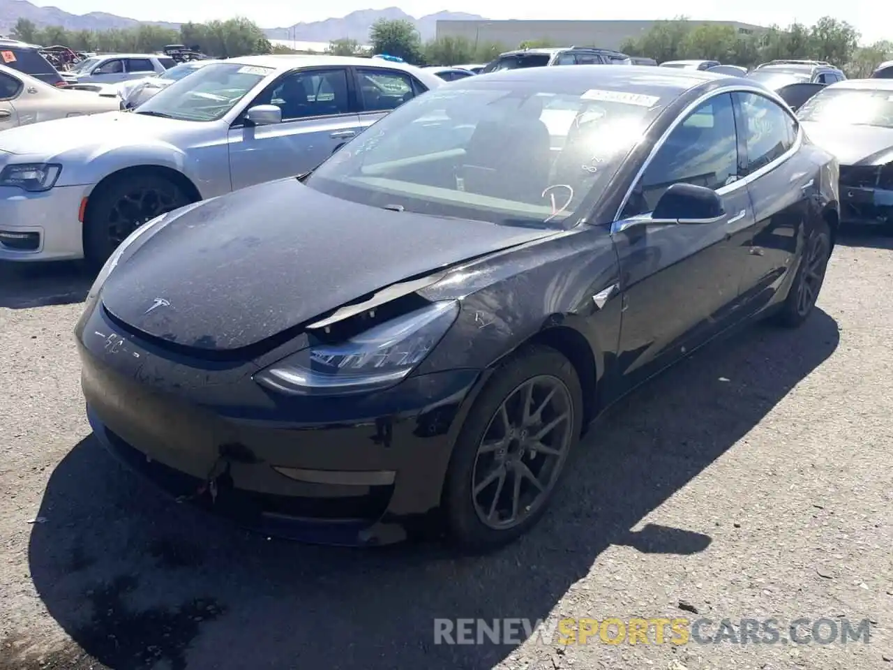 2 Фотография поврежденного автомобиля 5YJ3E1EA8KF396088 TESLA MODEL 3 2019