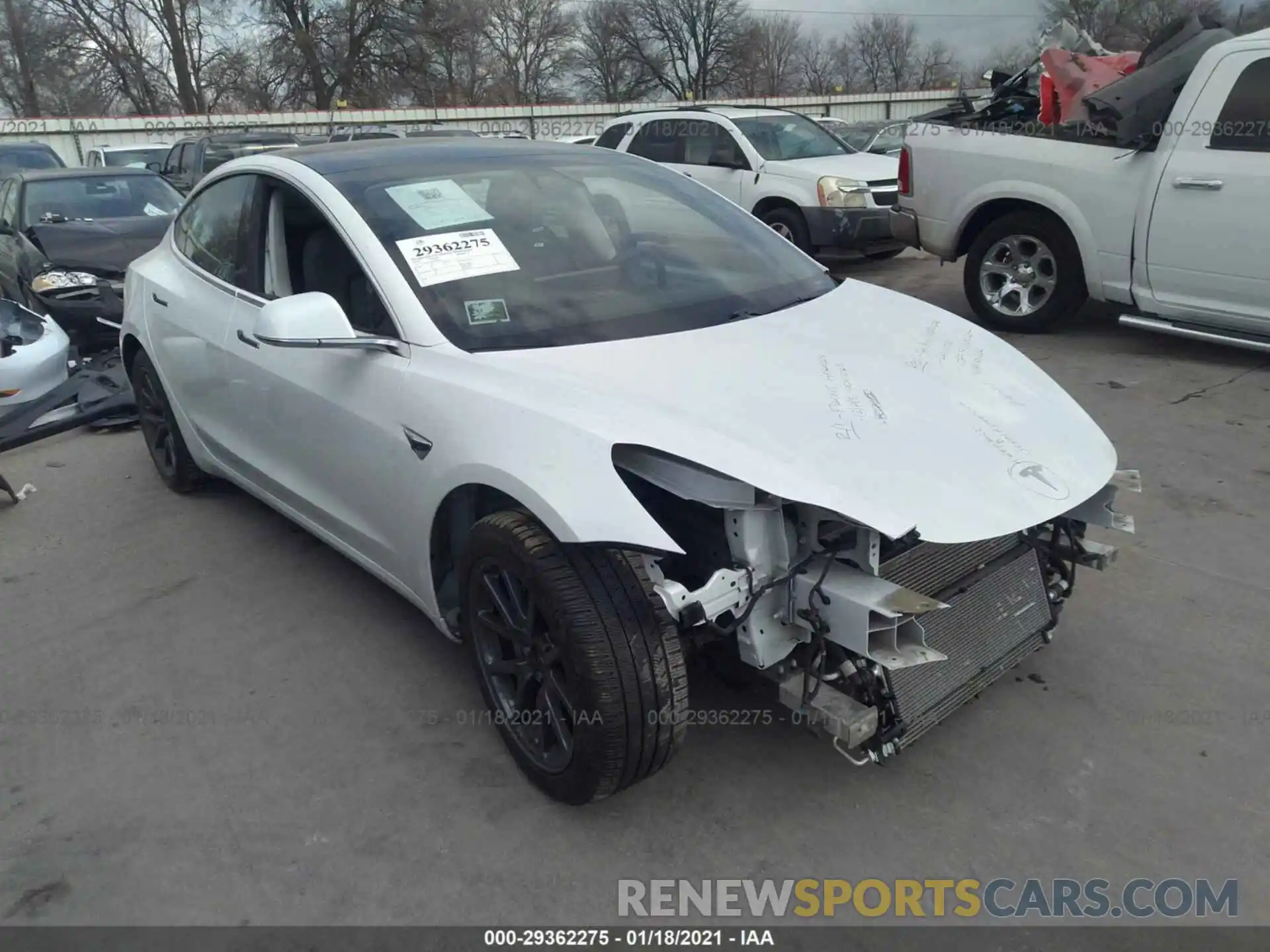 1 Фотография поврежденного автомобиля 5YJ3E1EA8KF396995 TESLA MODEL 3 2019