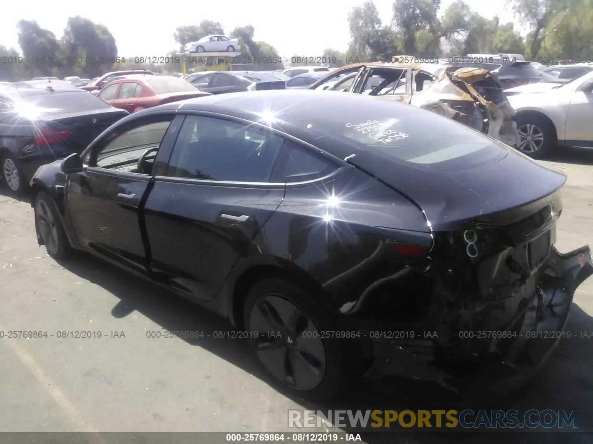 3 Photograph of a damaged car 5YJ3E1EA8KF397760 TESLA MODEL 3 2019