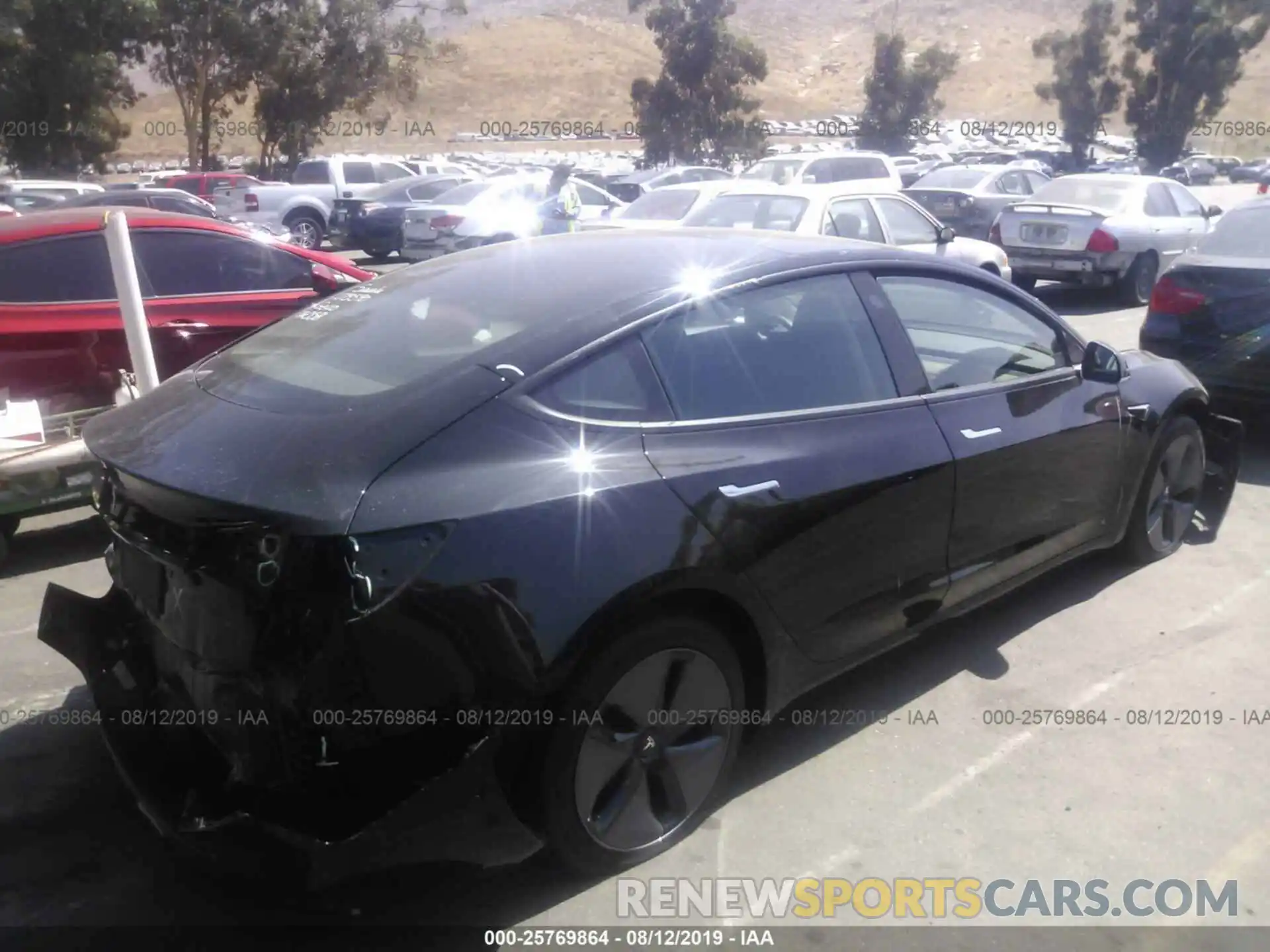 4 Photograph of a damaged car 5YJ3E1EA8KF397760 TESLA MODEL 3 2019