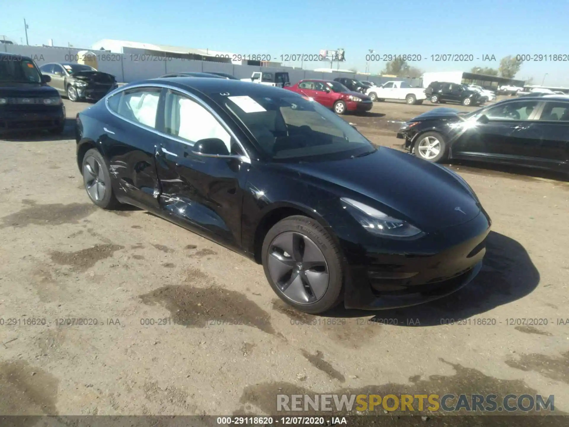 1 Photograph of a damaged car 5YJ3E1EA8KF397872 TESLA MODEL 3 2019