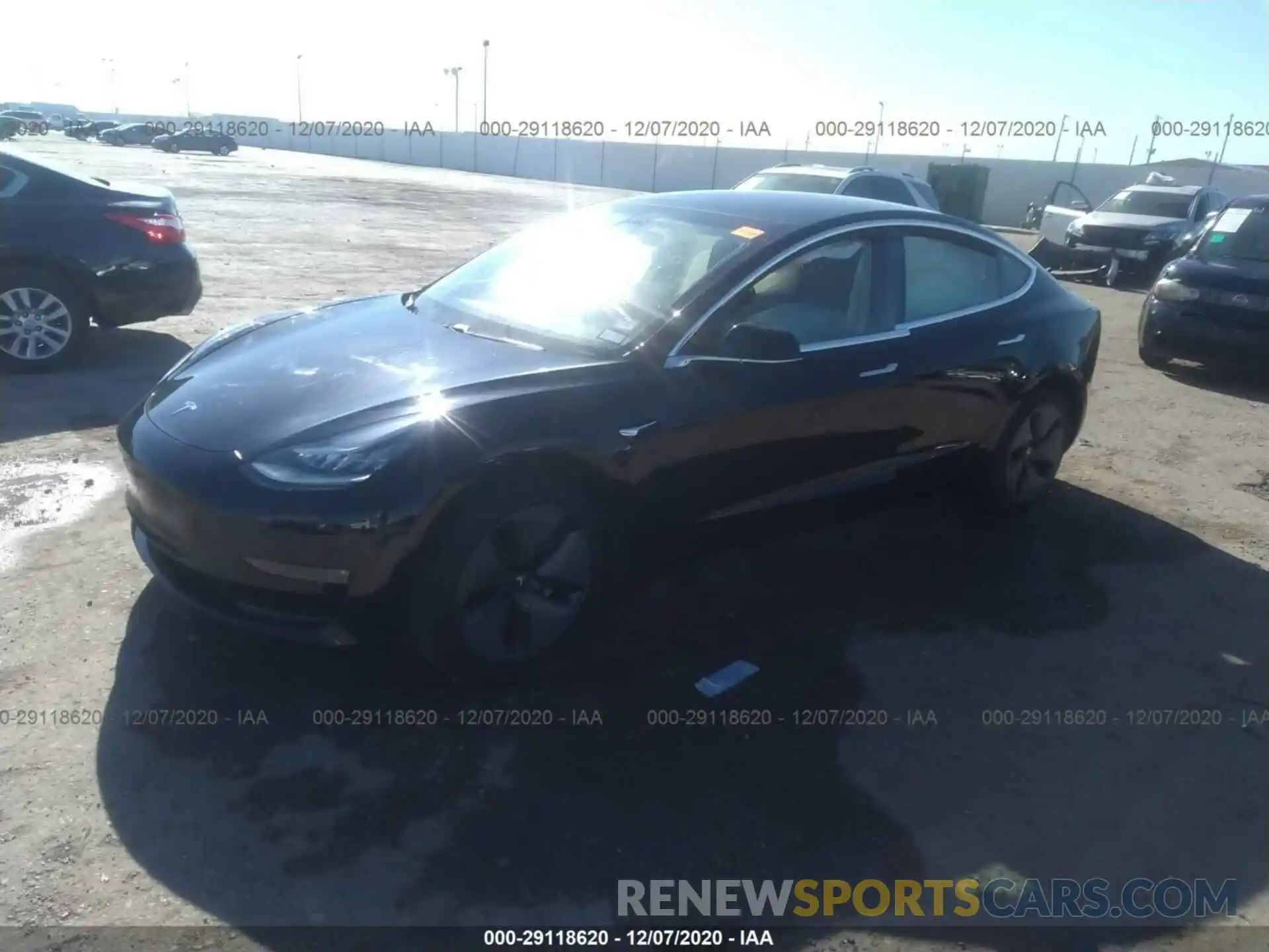 2 Photograph of a damaged car 5YJ3E1EA8KF397872 TESLA MODEL 3 2019