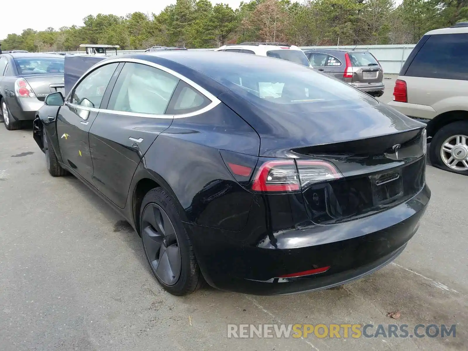 3 Photograph of a damaged car 5YJ3E1EA8KF398214 TESLA MODEL 3 2019