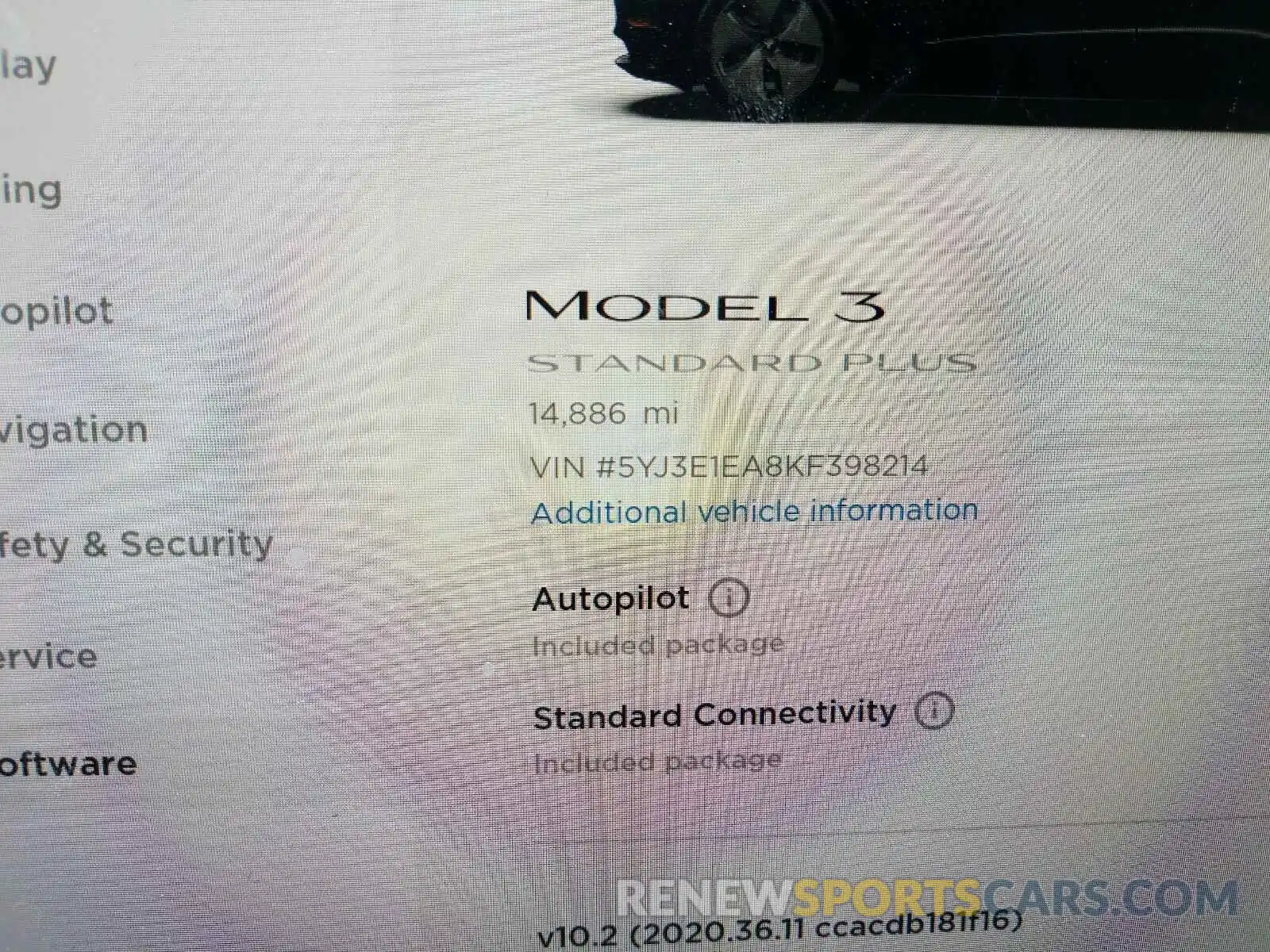 8 Фотография поврежденного автомобиля 5YJ3E1EA8KF398214 TESLA MODEL 3 2019