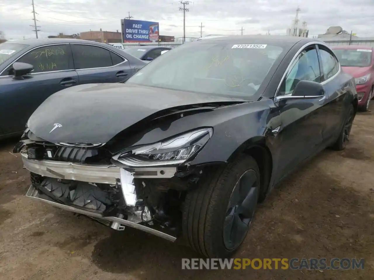 2 Фотография поврежденного автомобиля 5YJ3E1EA8KF399024 TESLA MODEL 3 2019