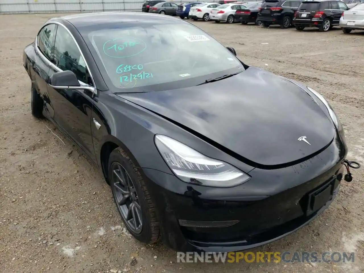 1 Photograph of a damaged car 5YJ3E1EA8KF399279 TESLA MODEL 3 2019