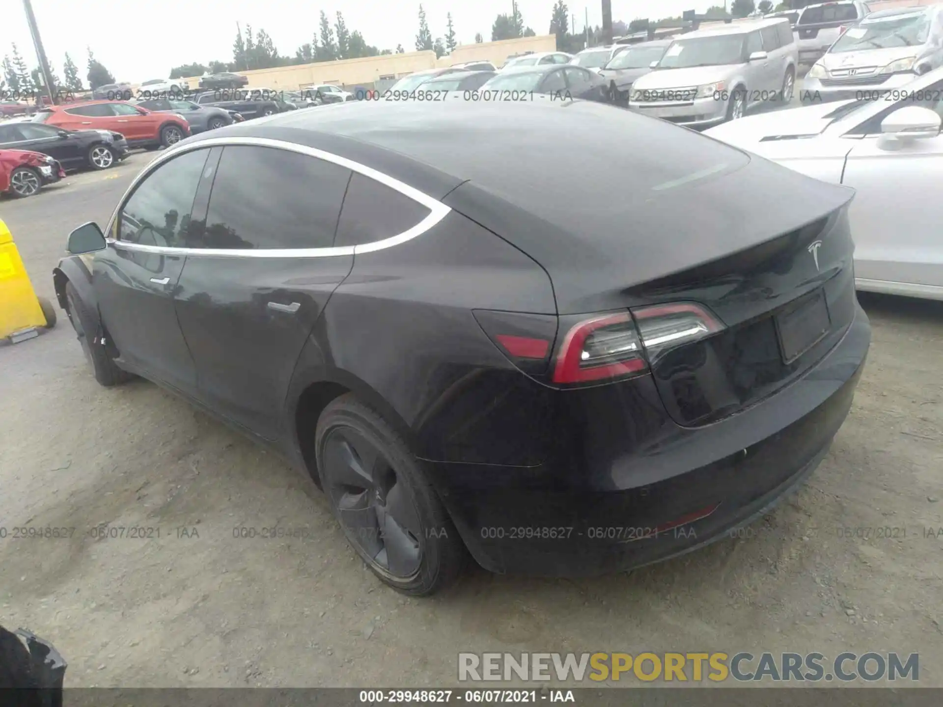 3 Photograph of a damaged car 5YJ3E1EA8KF399721 TESLA MODEL 3 2019