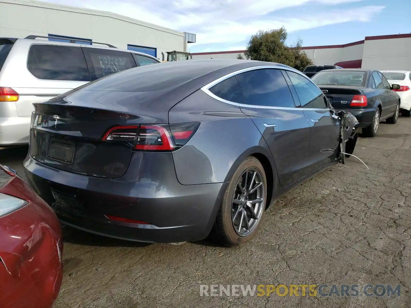 4 Photograph of a damaged car 5YJ3E1EA8KF400219 TESLA MODEL 3 2019