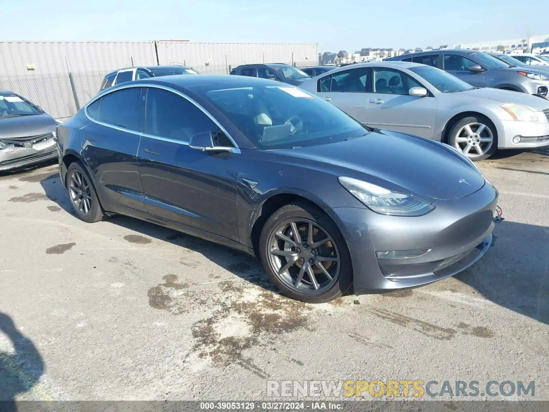 1 Photograph of a damaged car 5YJ3E1EA8KF400480 TESLA MODEL 3 2019