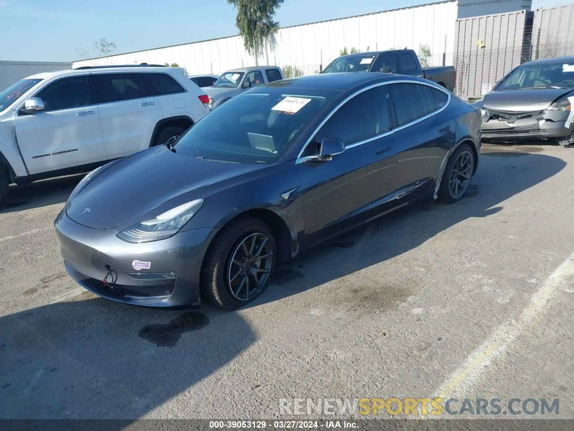 2 Photograph of a damaged car 5YJ3E1EA8KF400480 TESLA MODEL 3 2019