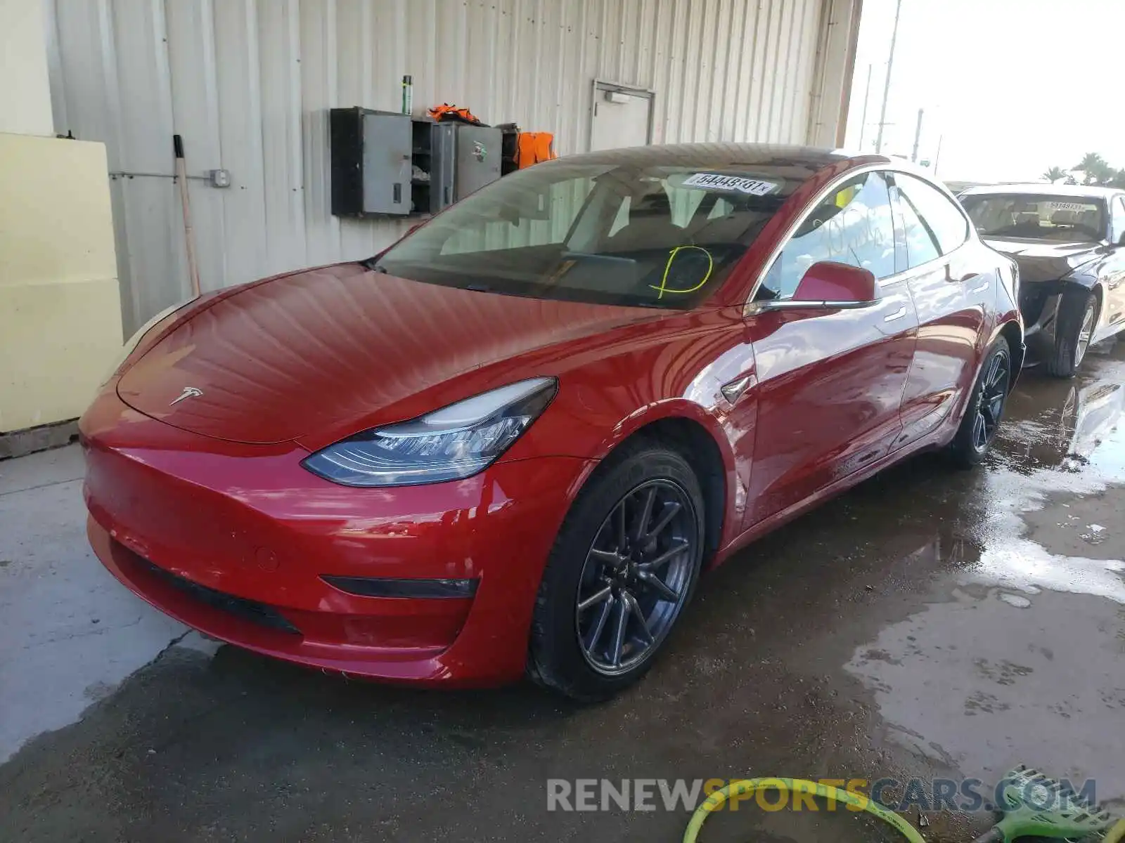 2 Photograph of a damaged car 5YJ3E1EA8KF400608 TESLA MODEL 3 2019