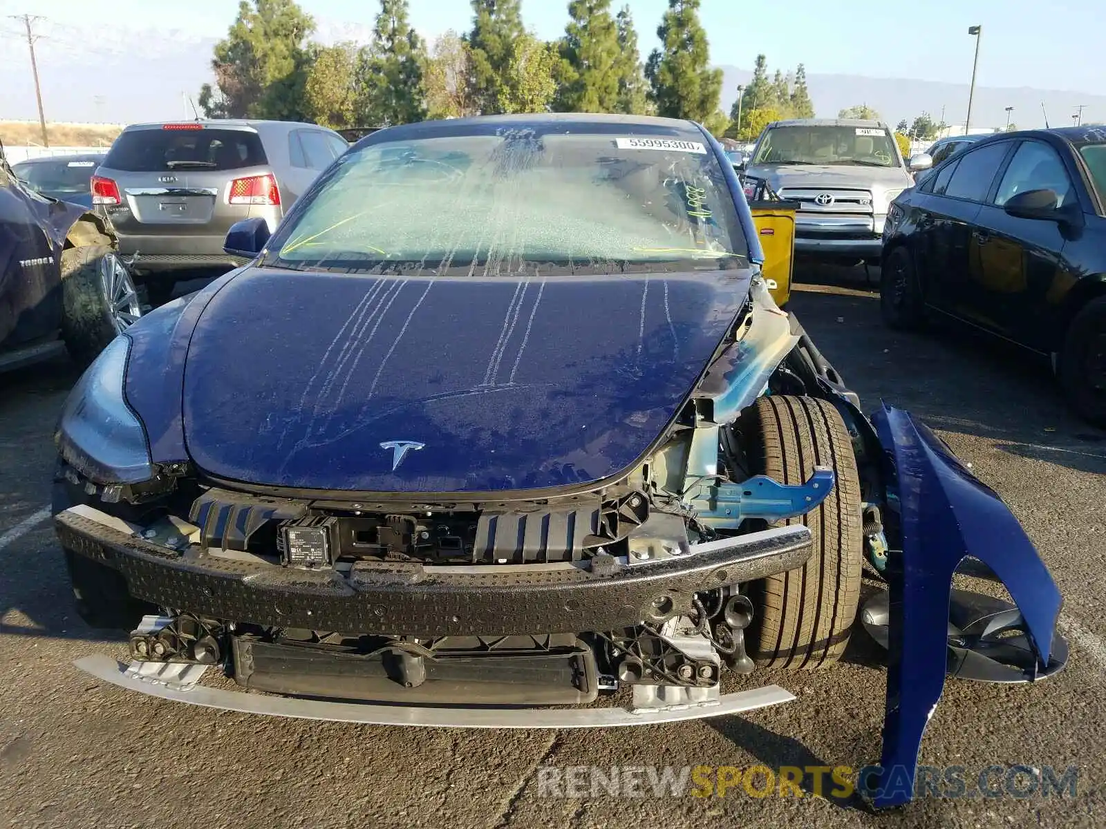 9 Photograph of a damaged car 5YJ3E1EA8KF401063 TESLA MODEL 3 2019