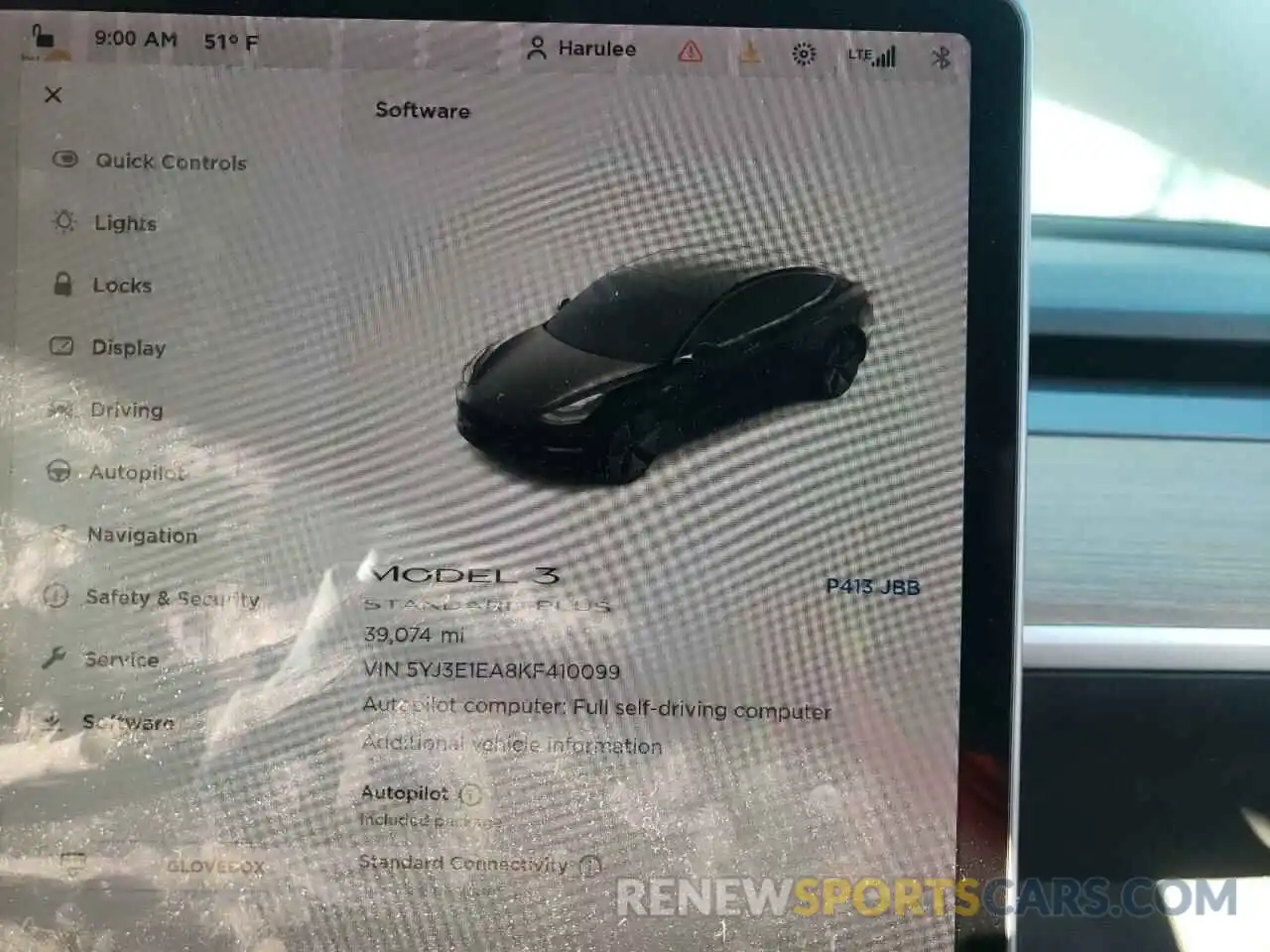 8 Photograph of a damaged car 5YJ3E1EA8KF410099 TESLA MODEL 3 2019