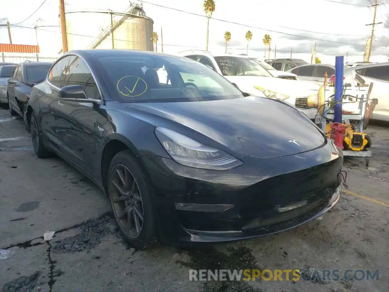 1 Photograph of a damaged car 5YJ3E1EA8KF410331 TESLA MODEL 3 2019