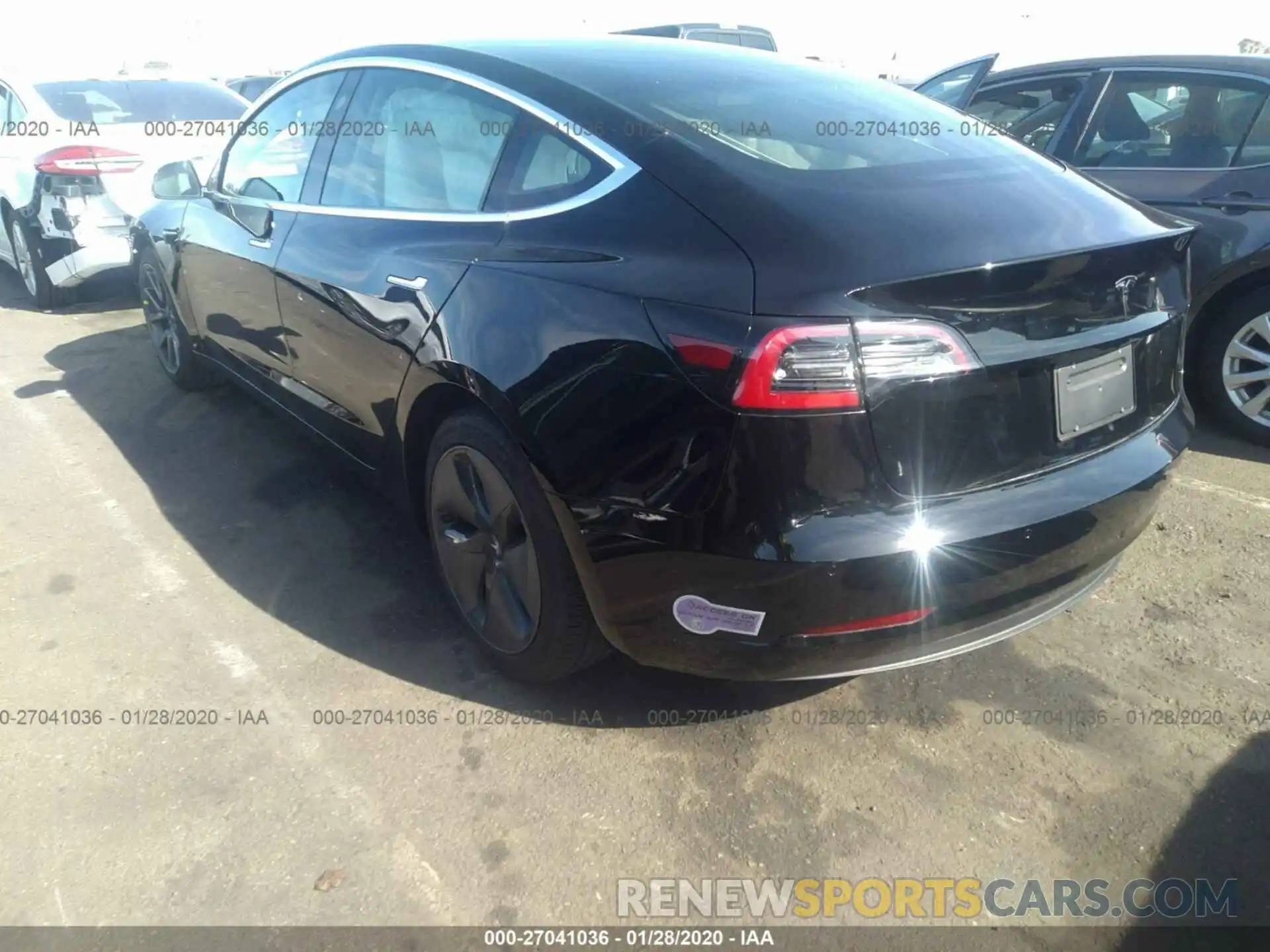 3 Photograph of a damaged car 5YJ3E1EA8KF410474 TESLA MODEL 3 2019