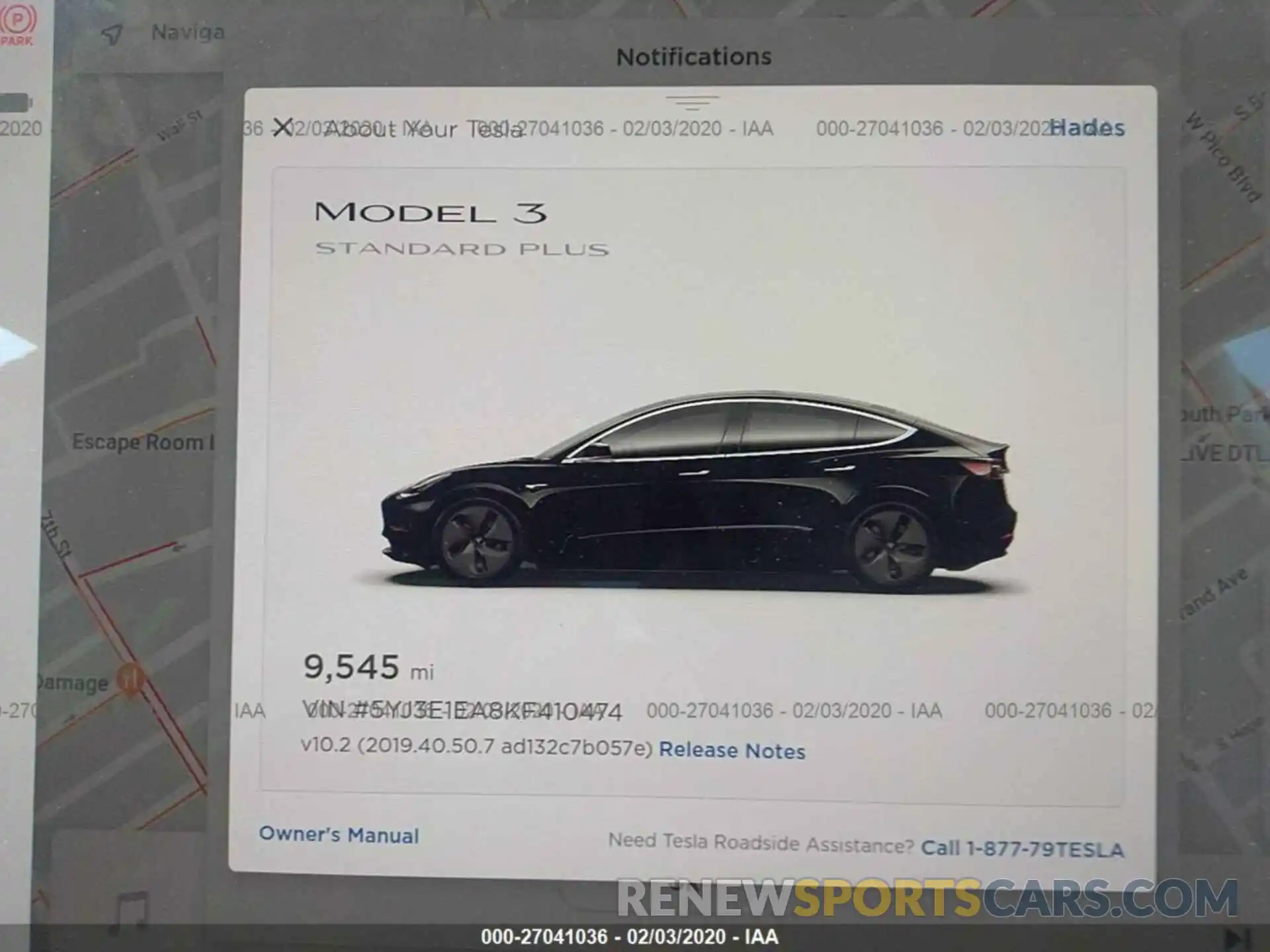 7 Photograph of a damaged car 5YJ3E1EA8KF410474 TESLA MODEL 3 2019