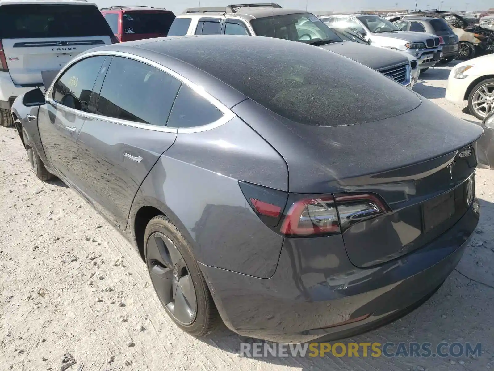 3 Photograph of a damaged car 5YJ3E1EA8KF411348 TESLA MODEL 3 2019