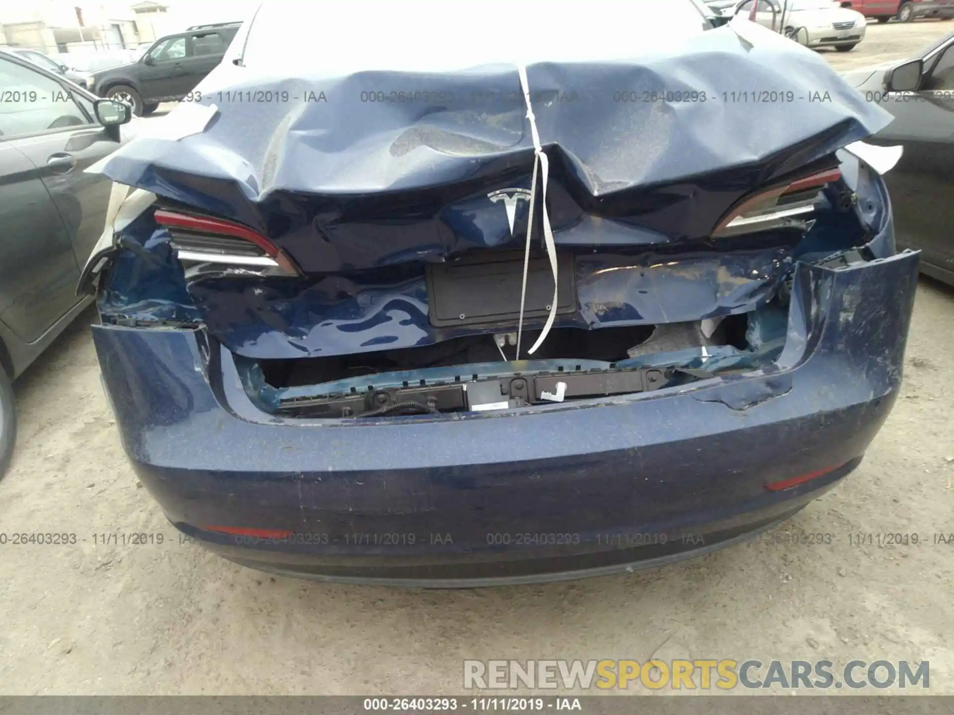 6 Photograph of a damaged car 5YJ3E1EA8KF411866 TESLA MODEL 3 2019