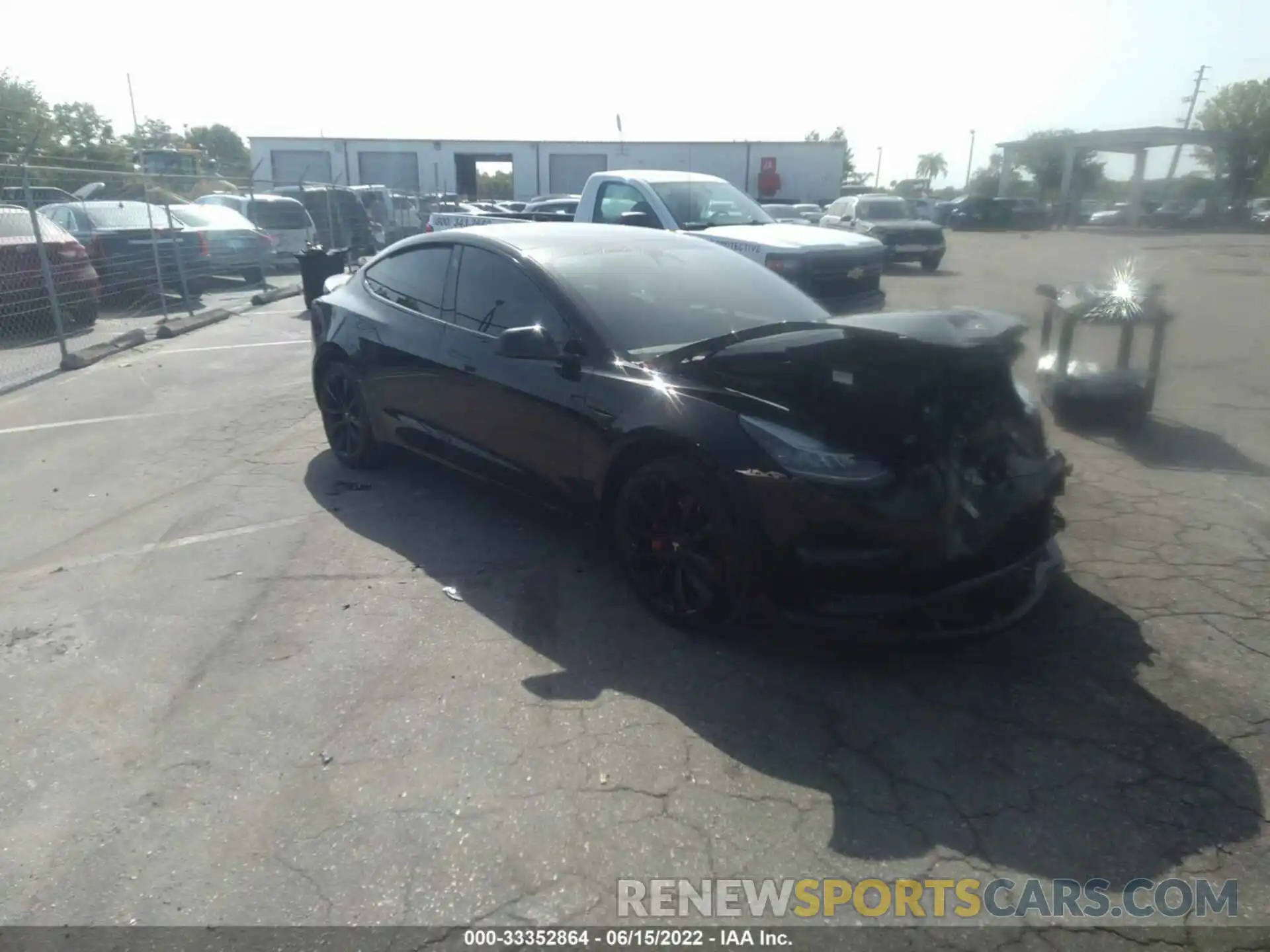 1 Photograph of a damaged car 5YJ3E1EA8KF412385 TESLA MODEL 3 2019