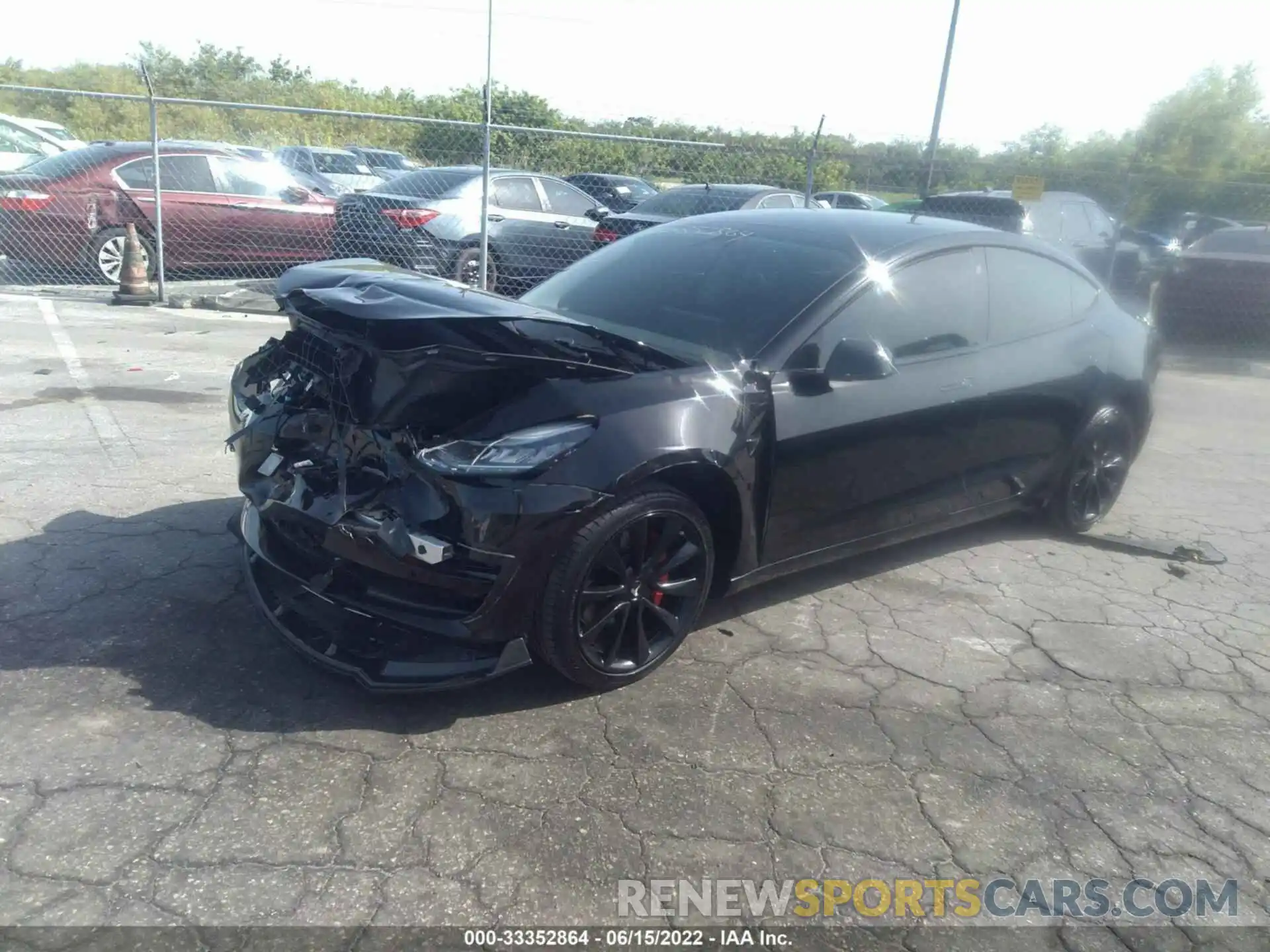 2 Photograph of a damaged car 5YJ3E1EA8KF412385 TESLA MODEL 3 2019