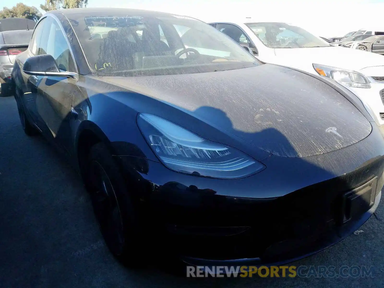 1 Photograph of a damaged car 5YJ3E1EA8KF416114 TESLA MODEL 3 2019