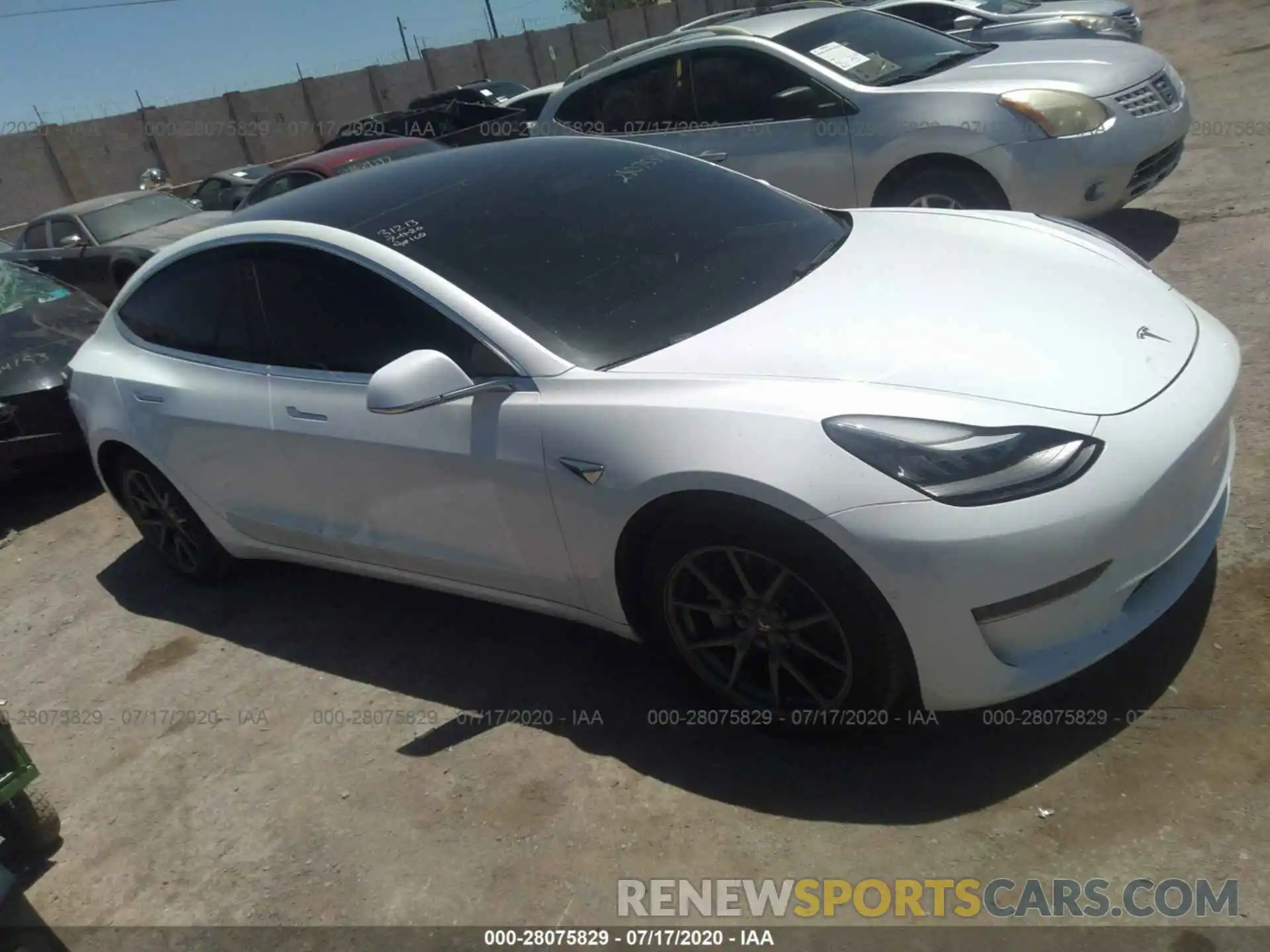 1 Photograph of a damaged car 5YJ3E1EA8KF419787 TESLA MODEL 3 2019