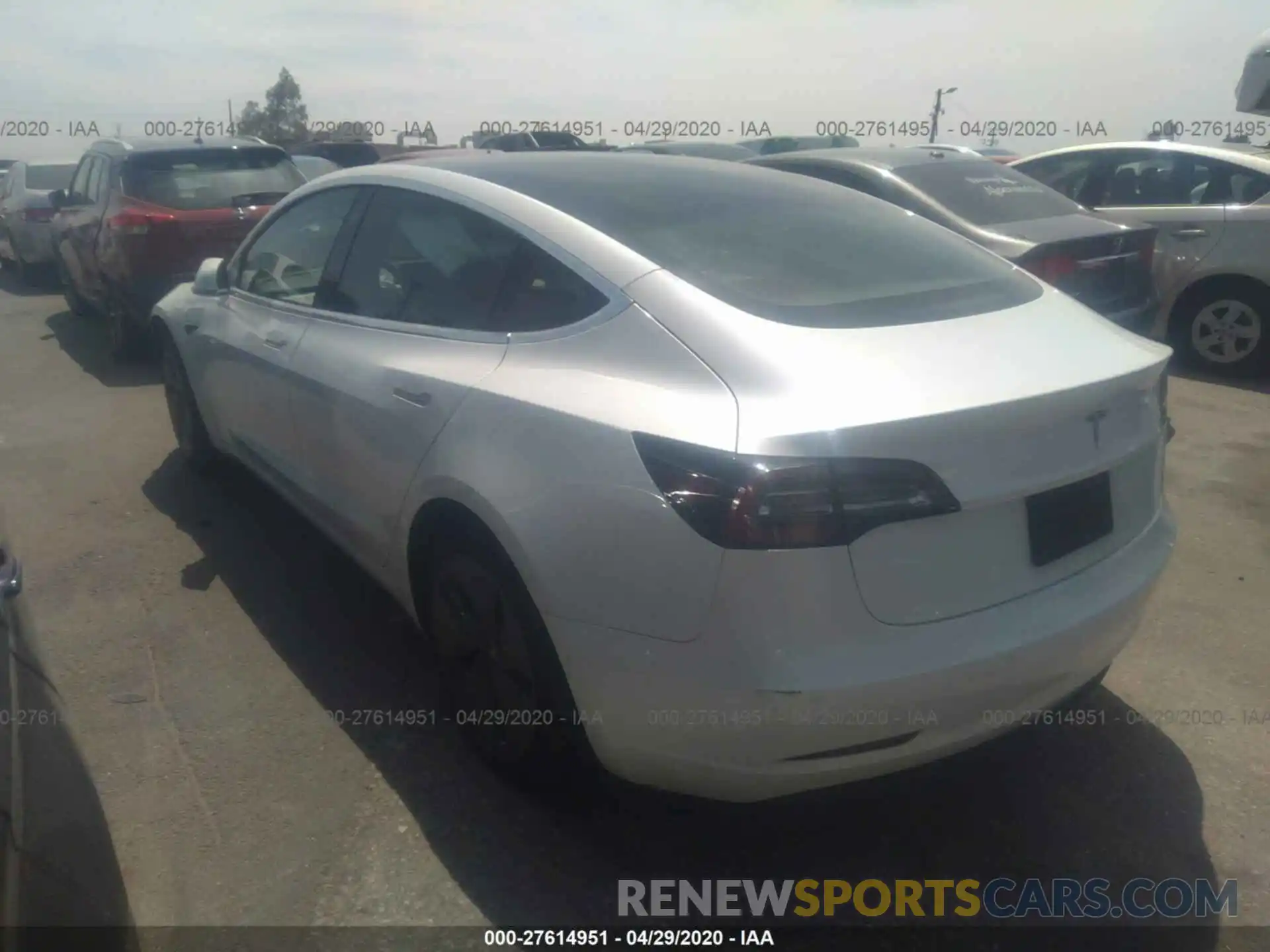 3 Photograph of a damaged car 5YJ3E1EA8KF423015 TESLA MODEL 3 2019