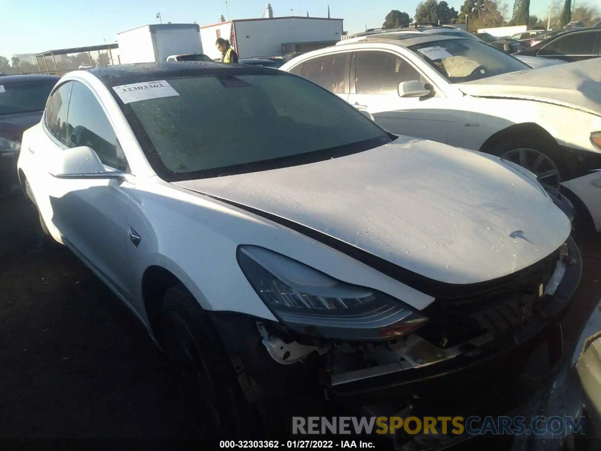 1 Photograph of a damaged car 5YJ3E1EA8KF425105 TESLA MODEL 3 2019