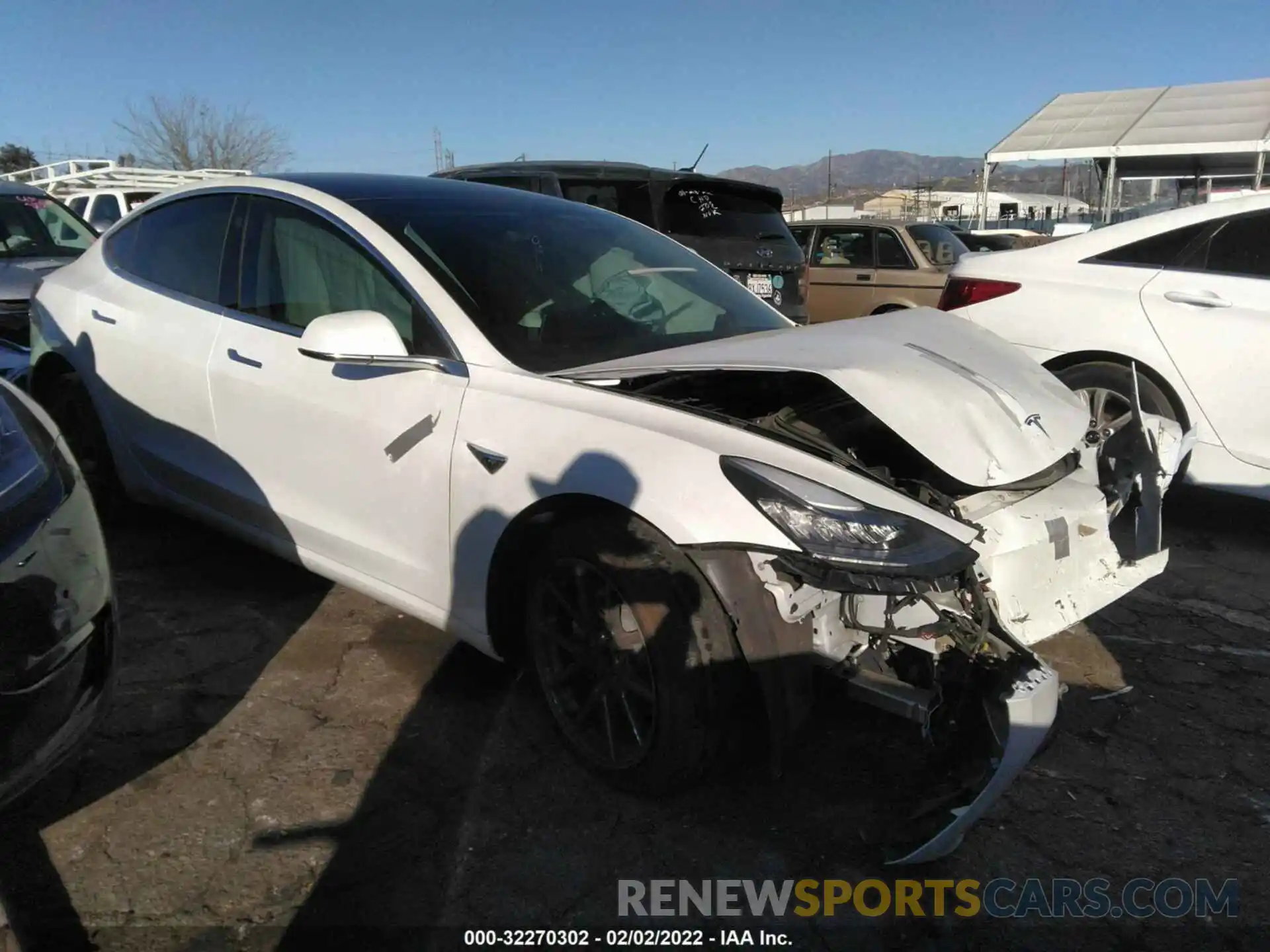 1 Photograph of a damaged car 5YJ3E1EA8KF425167 TESLA MODEL 3 2019