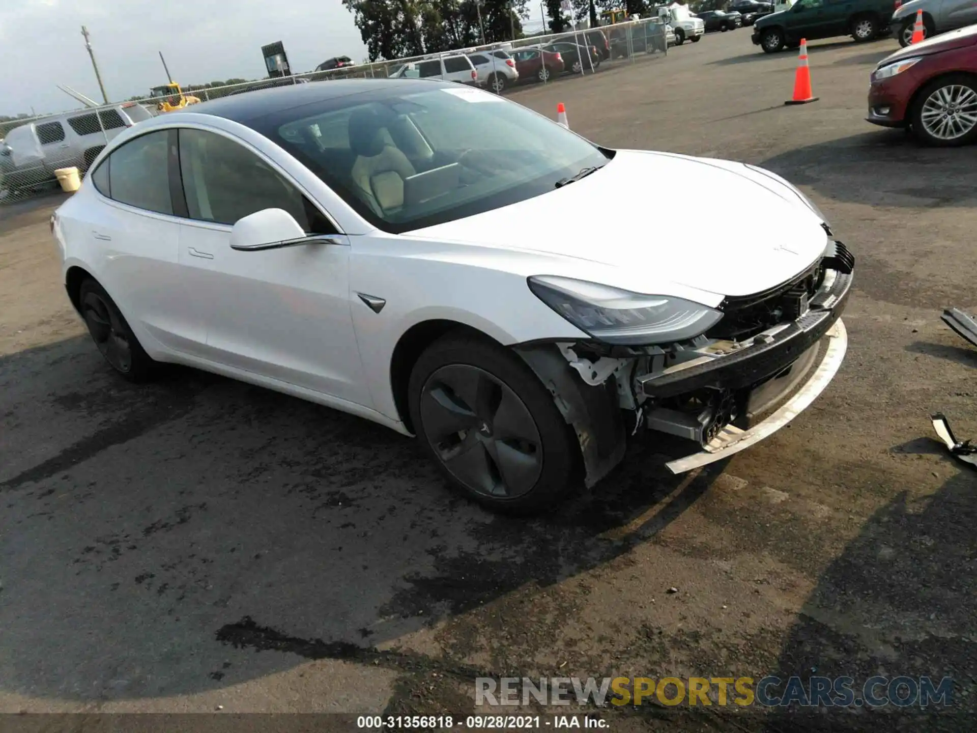 1 Photograph of a damaged car 5YJ3E1EA8KF428912 TESLA MODEL 3 2019