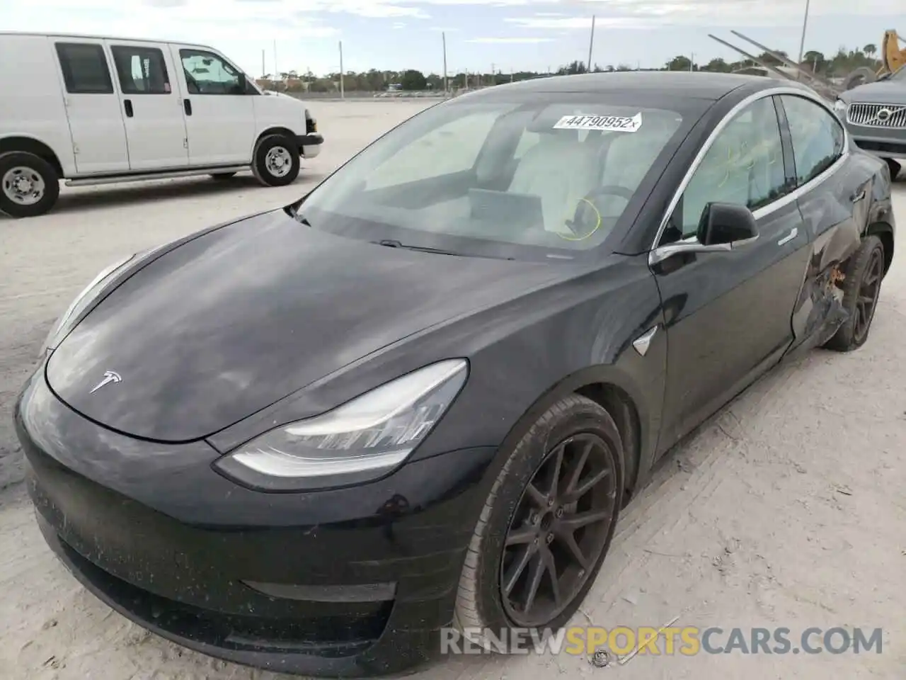 2 Фотография поврежденного автомобиля 5YJ3E1EA8KF431325 TESLA MODEL 3 2019