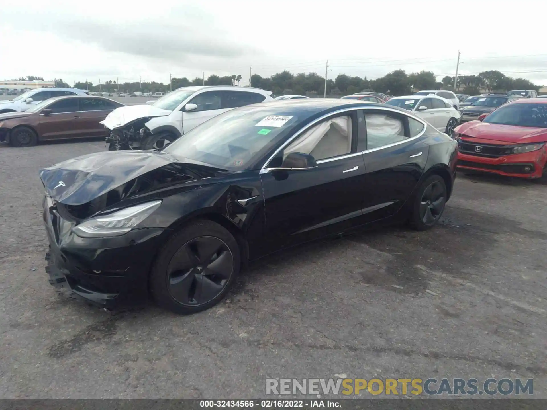 2 Фотография поврежденного автомобиля 5YJ3E1EA8KF431437 TESLA MODEL 3 2019