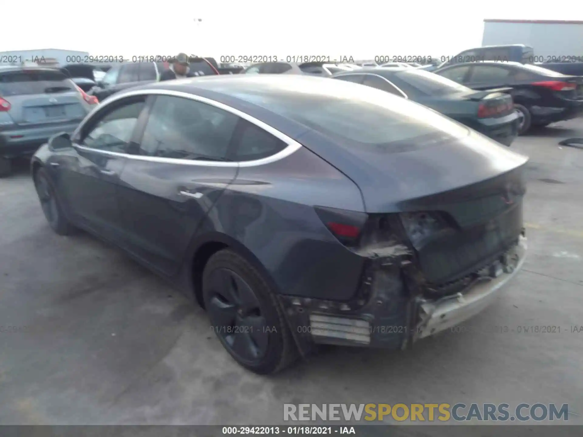 3 Photograph of a damaged car 5YJ3E1EA8KF435276 TESLA MODEL 3 2019