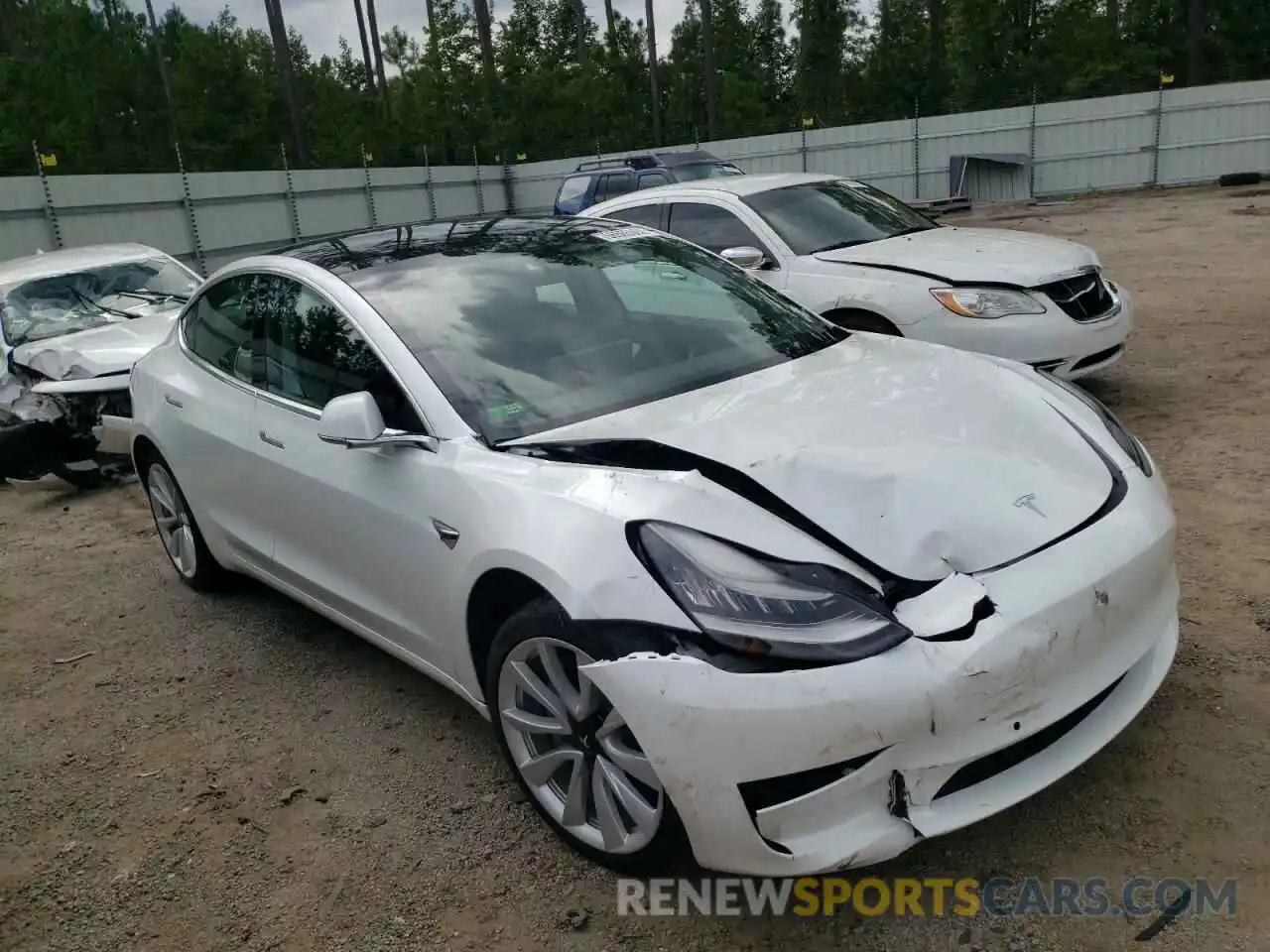 1 Фотография поврежденного автомобиля 5YJ3E1EA8KF441546 TESLA MODEL 3 2019