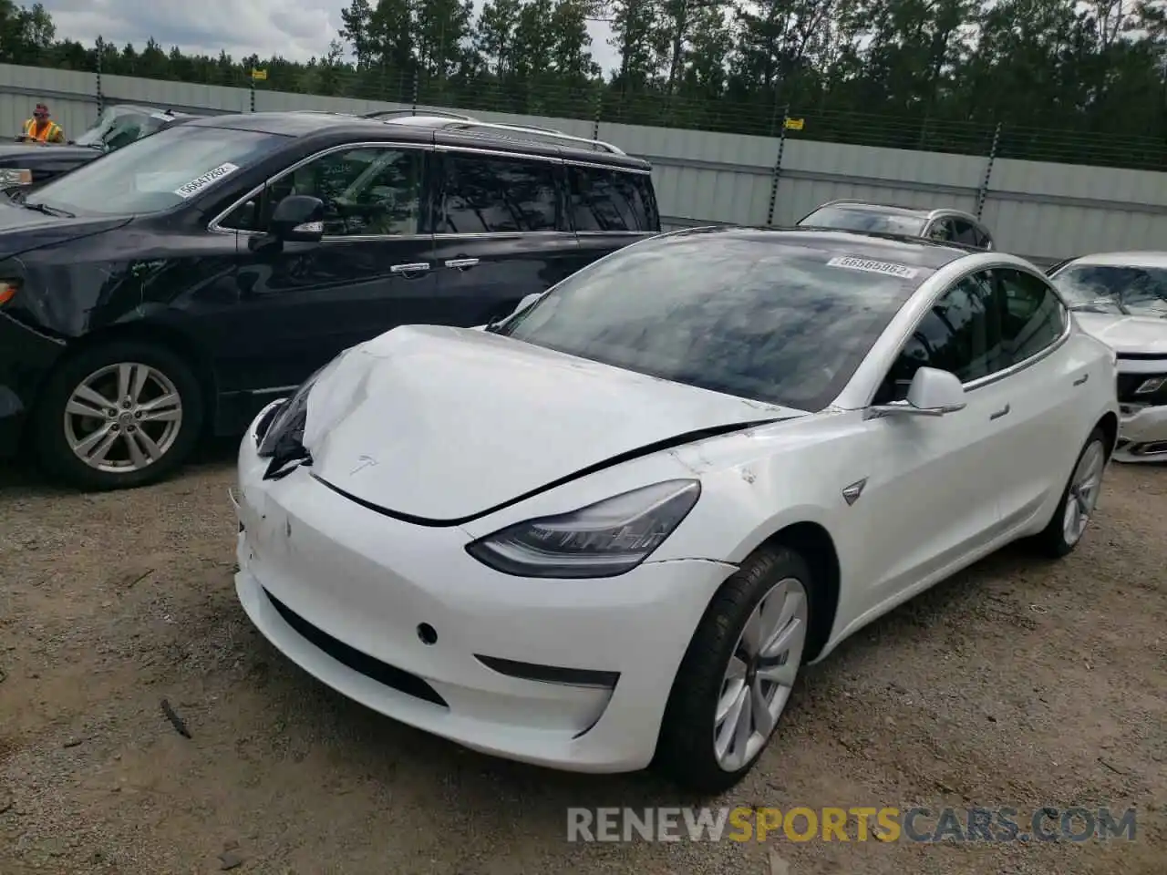 2 Фотография поврежденного автомобиля 5YJ3E1EA8KF441546 TESLA MODEL 3 2019