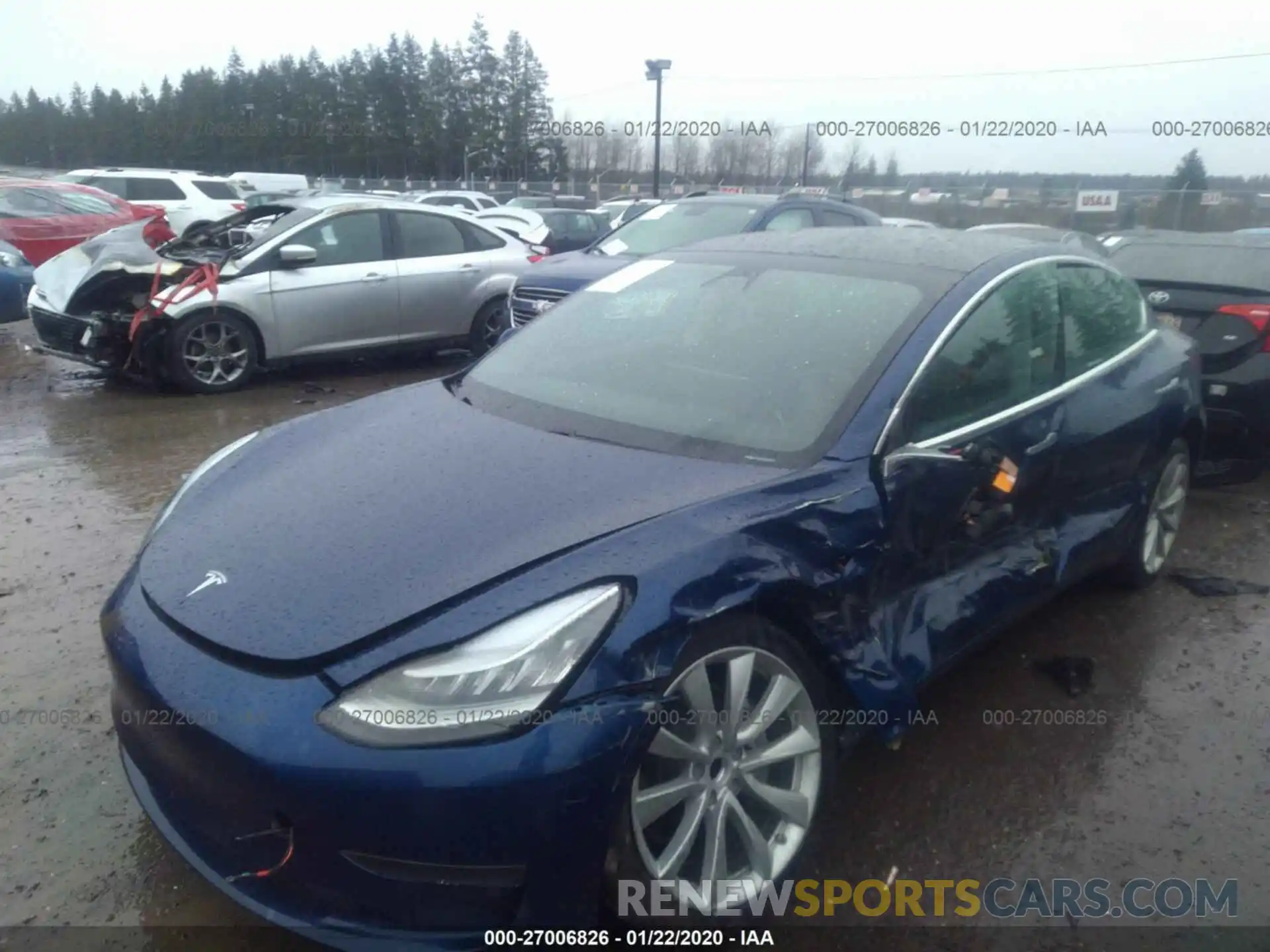 2 Фотография поврежденного автомобиля 5YJ3E1EA8KF447072 TESLA MODEL 3 2019