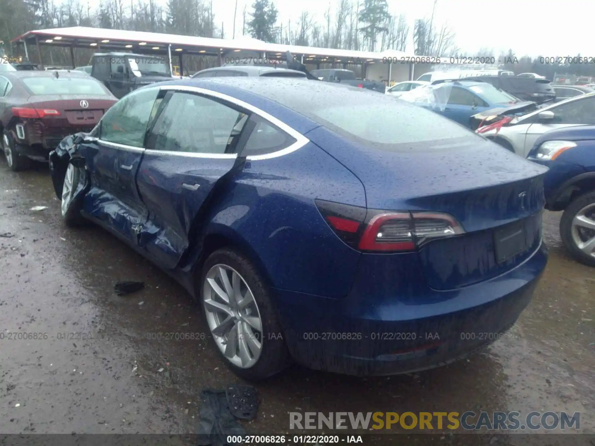 3 Фотография поврежденного автомобиля 5YJ3E1EA8KF447072 TESLA MODEL 3 2019