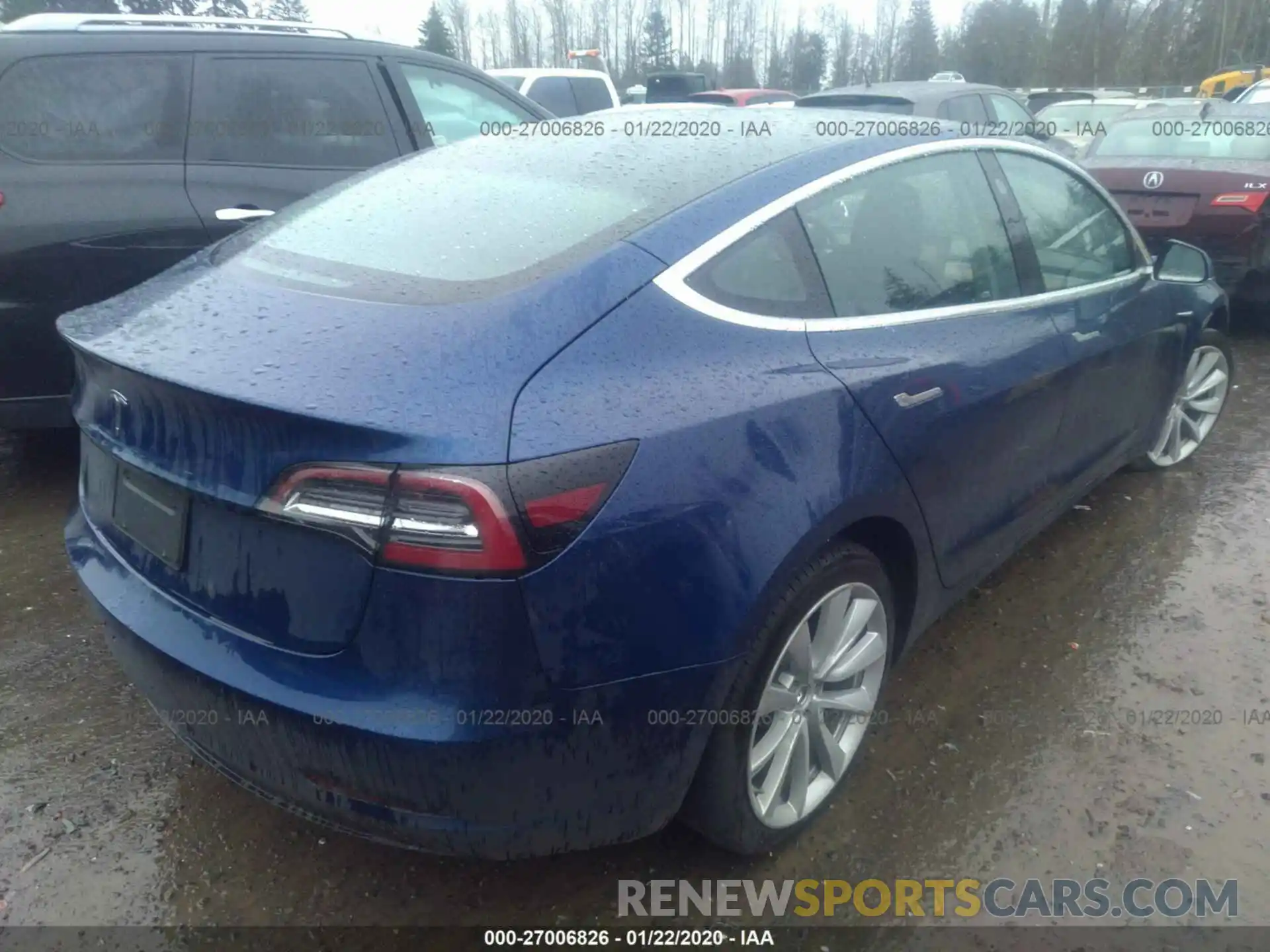 4 Фотография поврежденного автомобиля 5YJ3E1EA8KF447072 TESLA MODEL 3 2019