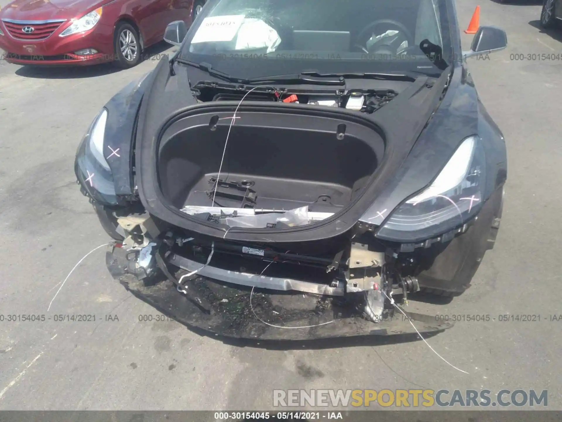 6 Photograph of a damaged car 5YJ3E1EA8KF447492 TESLA MODEL 3 2019